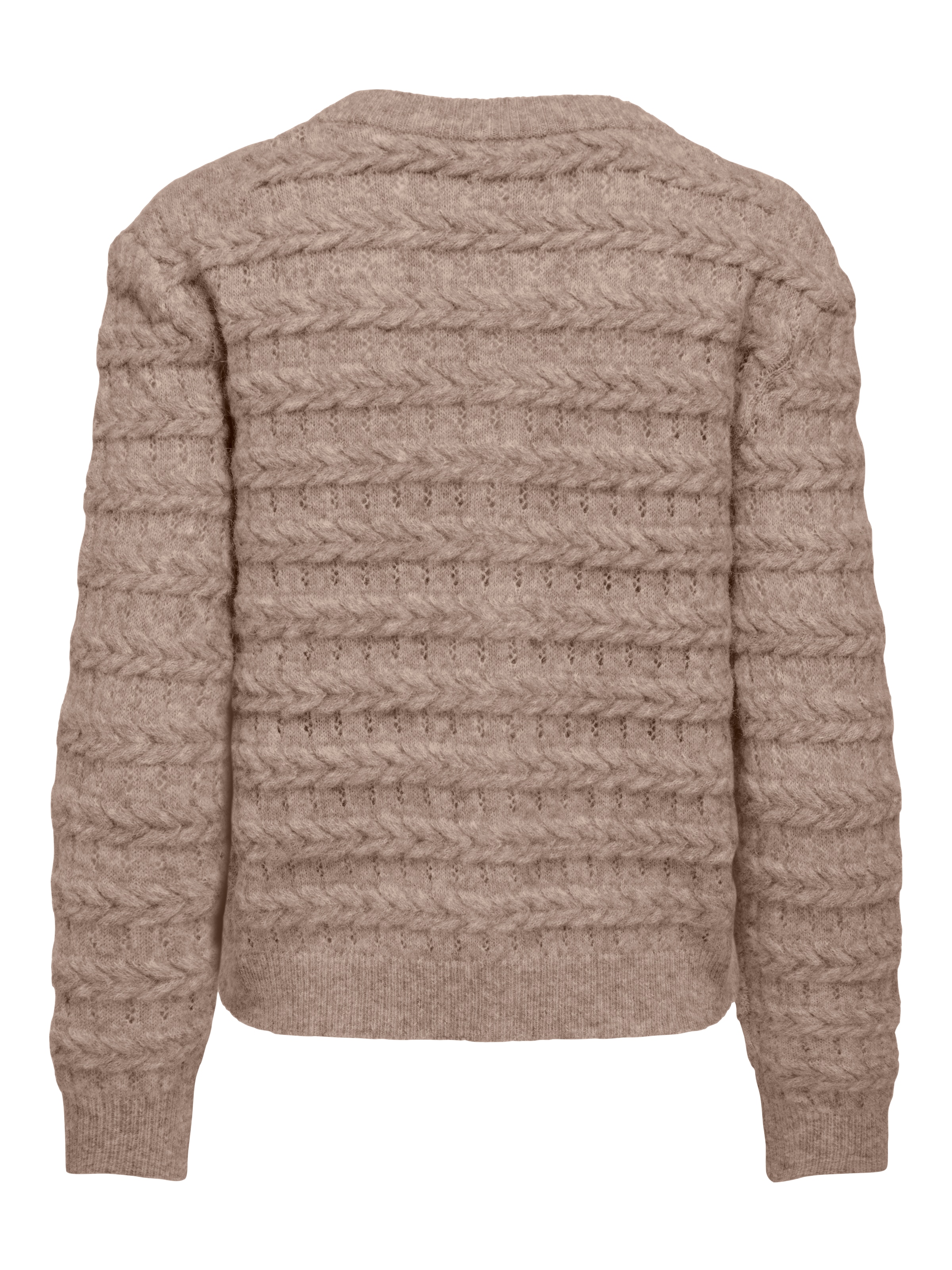 ONLY Strickjacke »ONLCABALA LS CABEL CARDIGAN CC KNT« Materialmix, regular fit
