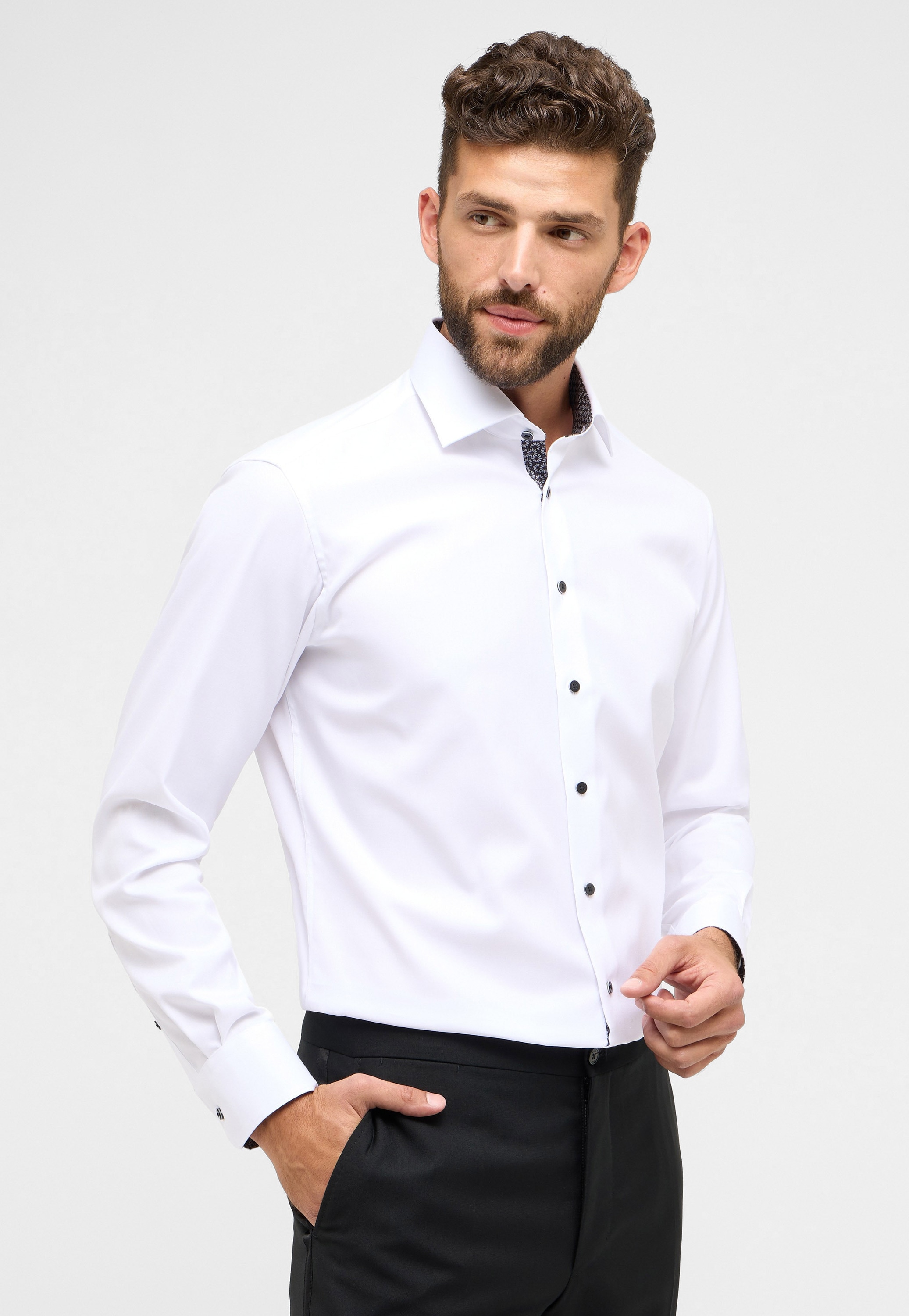 Eterna Langarmhemd "MODERN FIT", NON IRON (bügelfrei) günstig online kaufen