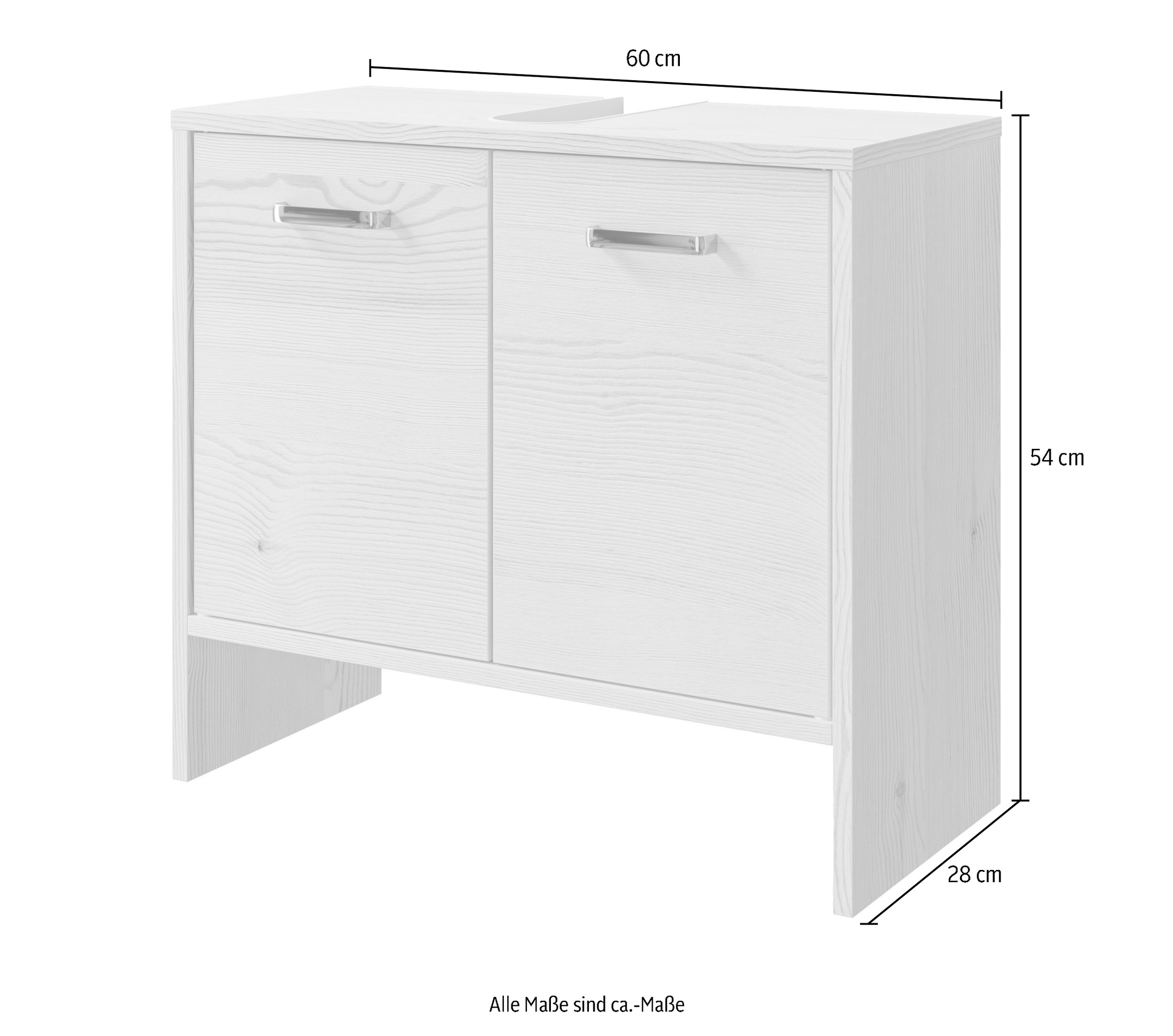 Saphir Waschbeckenunterschrank »Quickset 300«, 60,6 cm breit