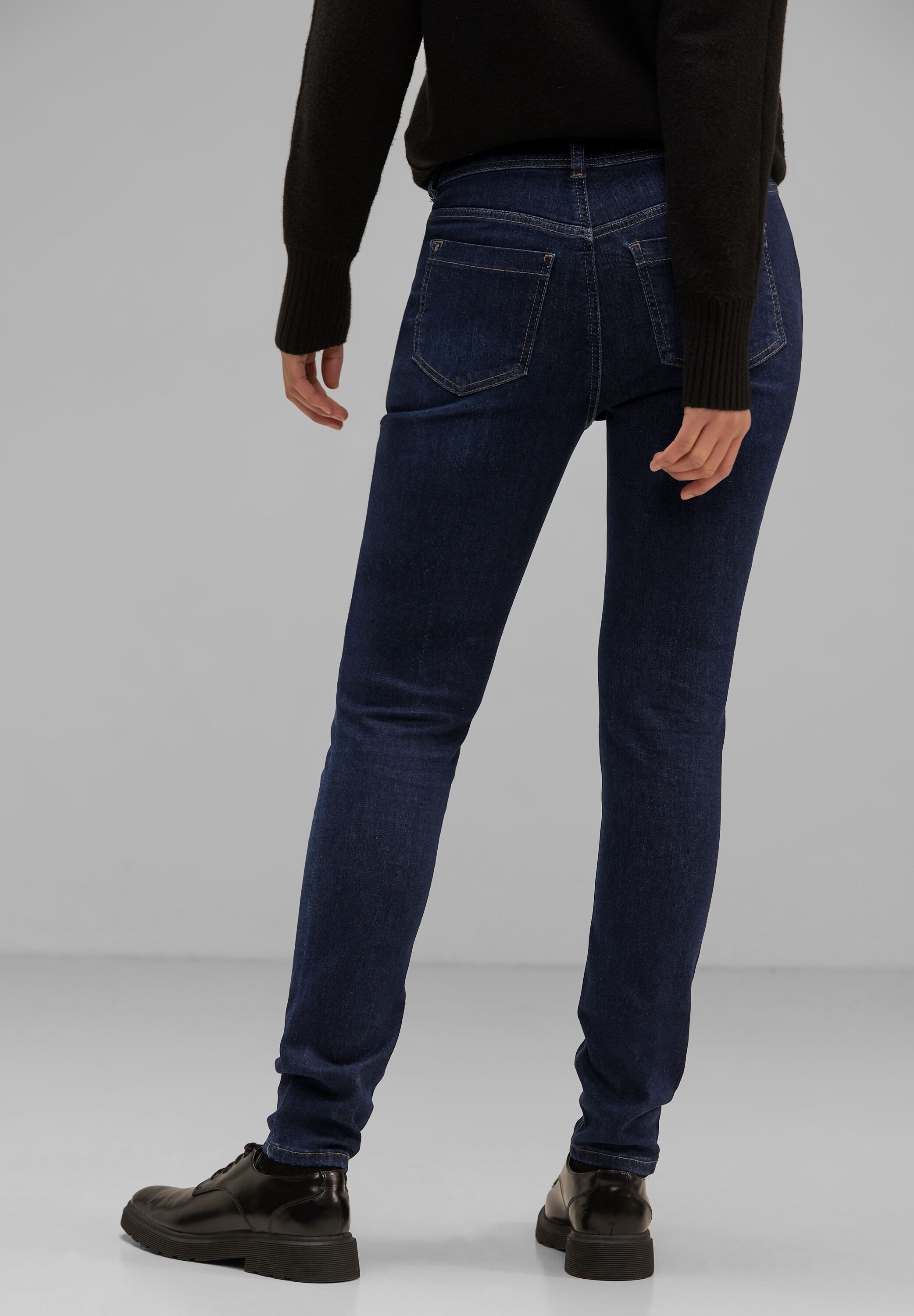 STREET ONE Gerade Jeans, High Waist