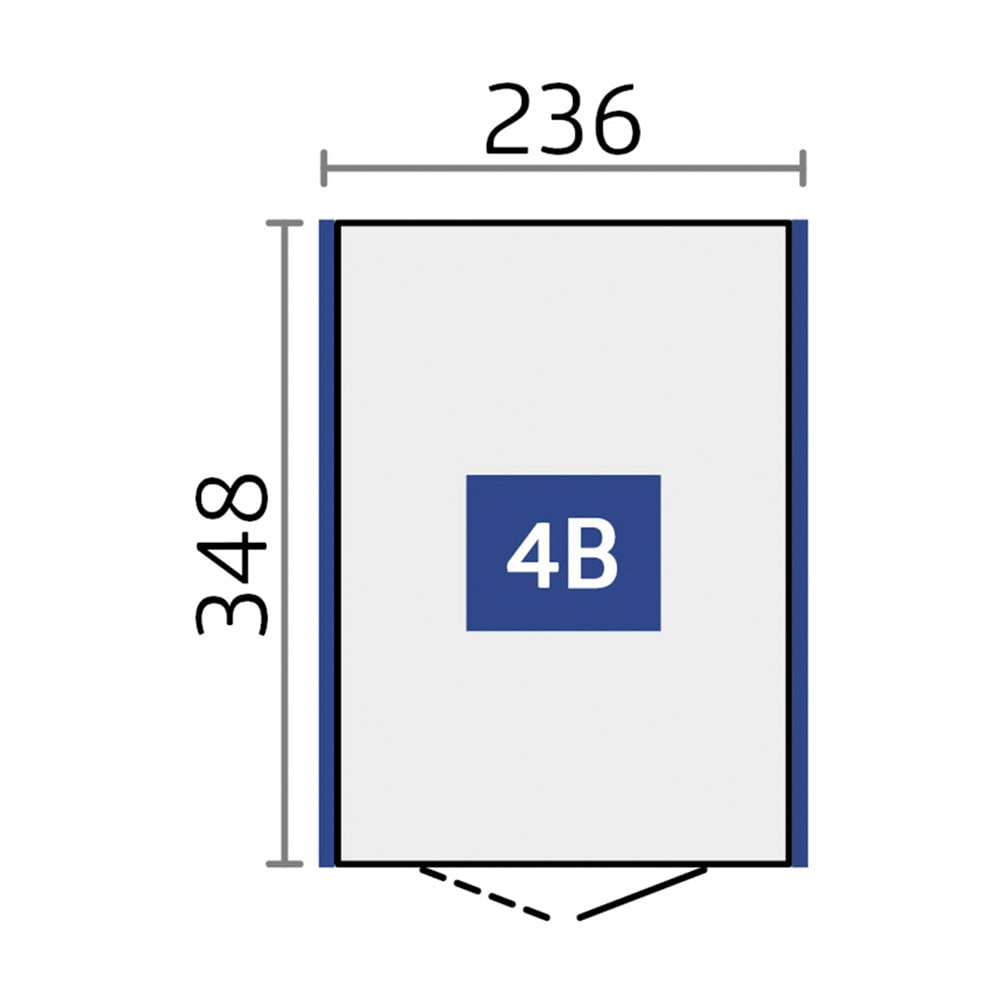 Biohort Gerätehaus »NEO Gr. 4B, verschiedene Farben« stylisches Gartenhaus mit Flachdach