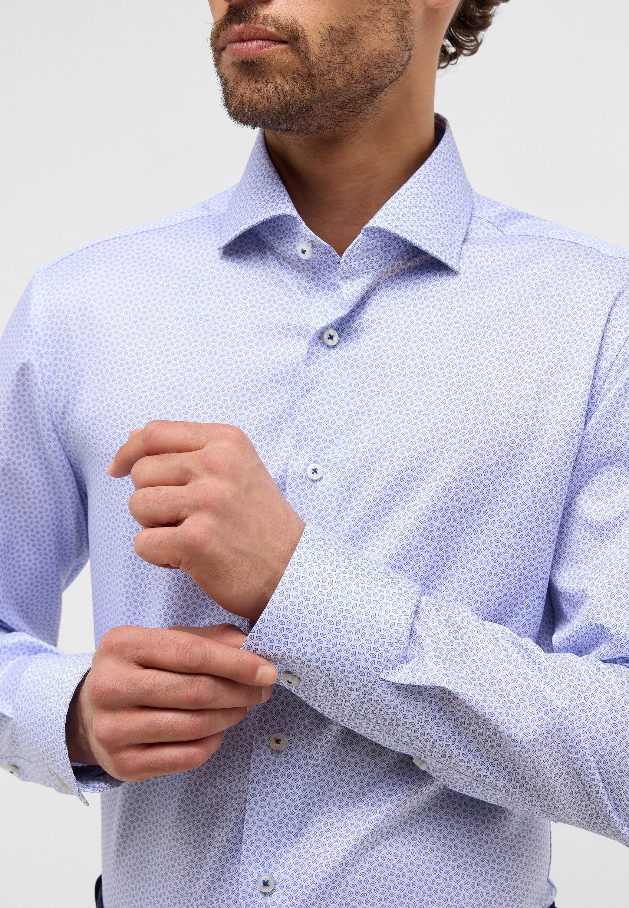 Eterna Langarmhemd »SLIM FIT«, NON IRON (bügelfrei)