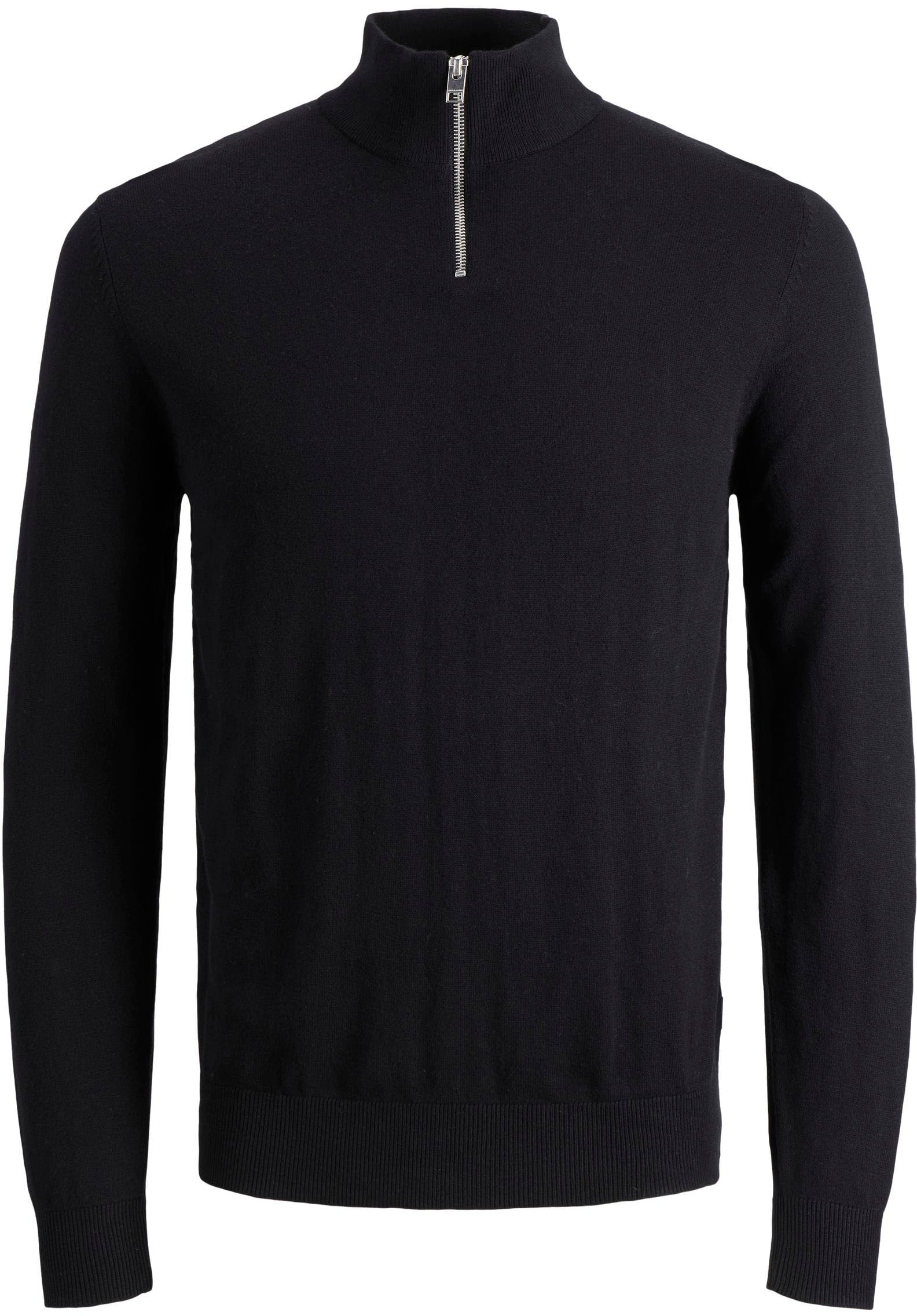 Jack & Jones Strickpullover »EMIL KNIT HALF ZIP«, mit kurzem Reißverschluss im Troyer-Look