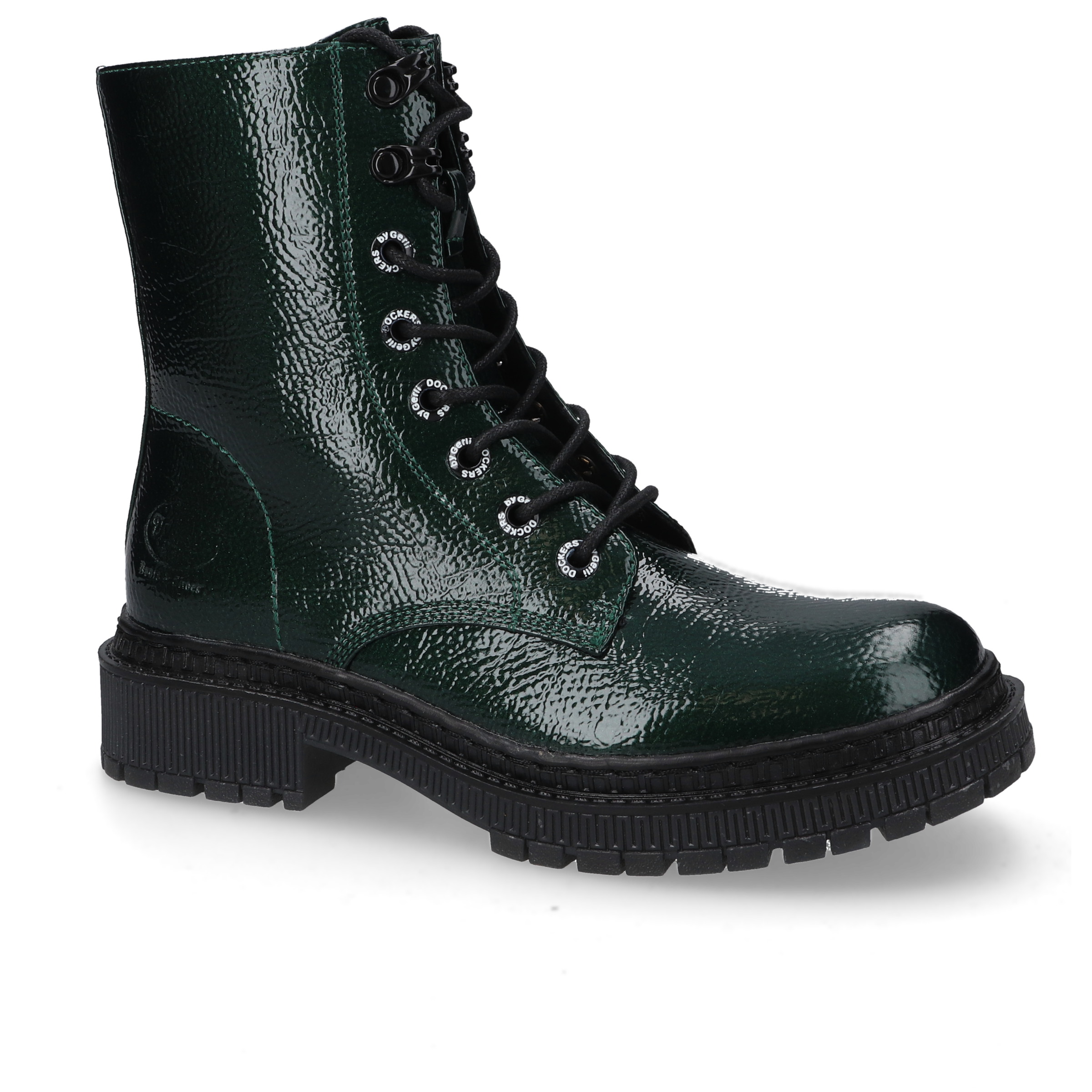 Dockers by Gerli Schnürboots, Biker Boots mit Reißverschluss