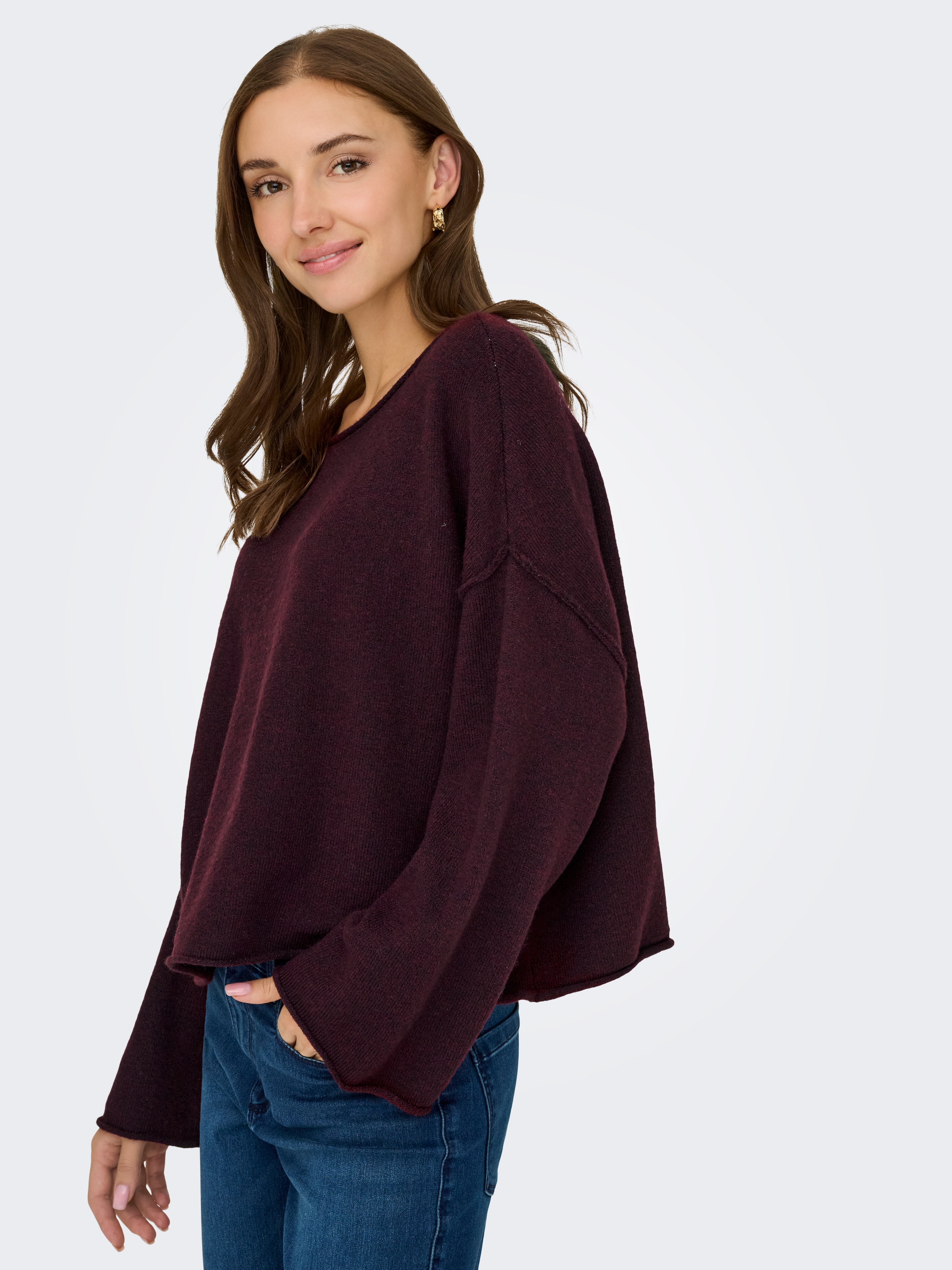 JDY Strickpullover »JDYRUE LIFE L/S BOAT NECK PULL KNT NOOS«