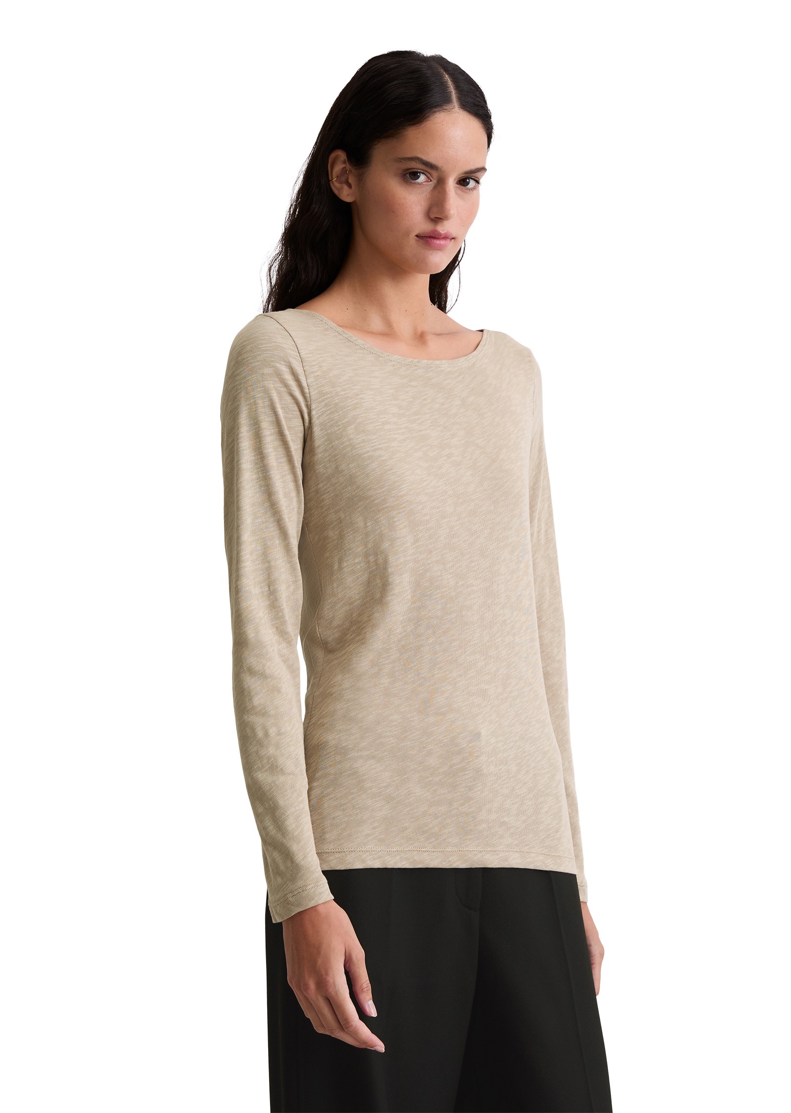 Marc OPolo Langarmshirt "aus Organic Cotton-Qualität" günstig online kaufen