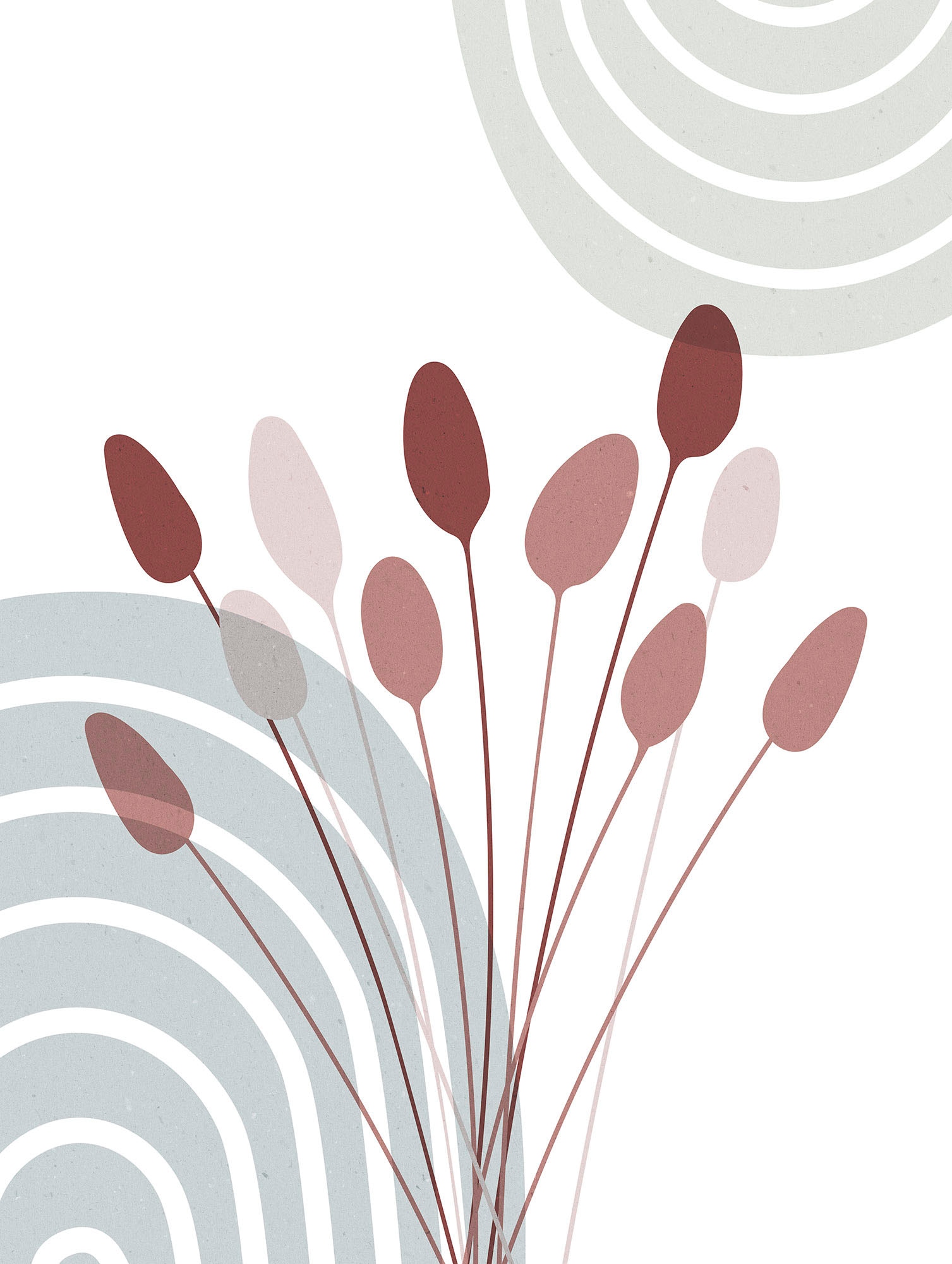 Komar Bild "Bohemian Cattail" Natur 1 Stk. tlg. Wandbild zur Dekoration - o günstig online kaufen