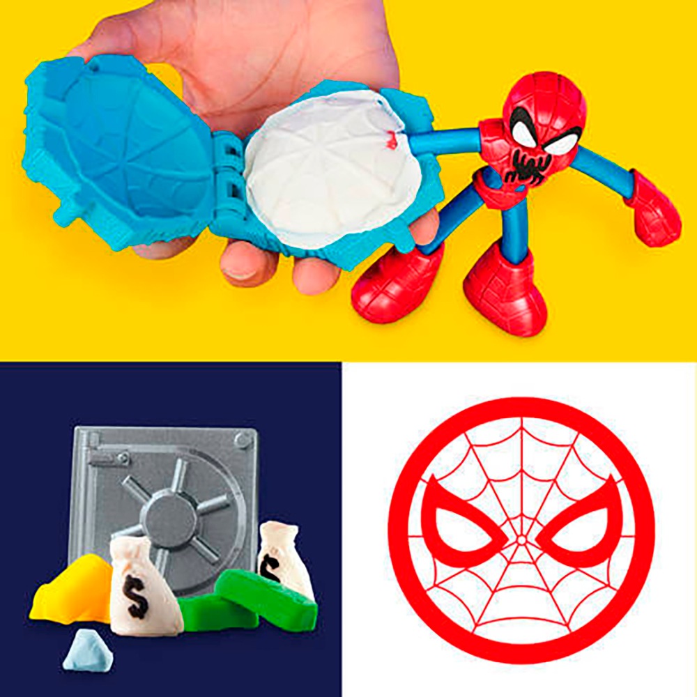 Hasbro Knetform-Set »Play-Doh Marvel, Spider-Man Netz-Action Knetset«