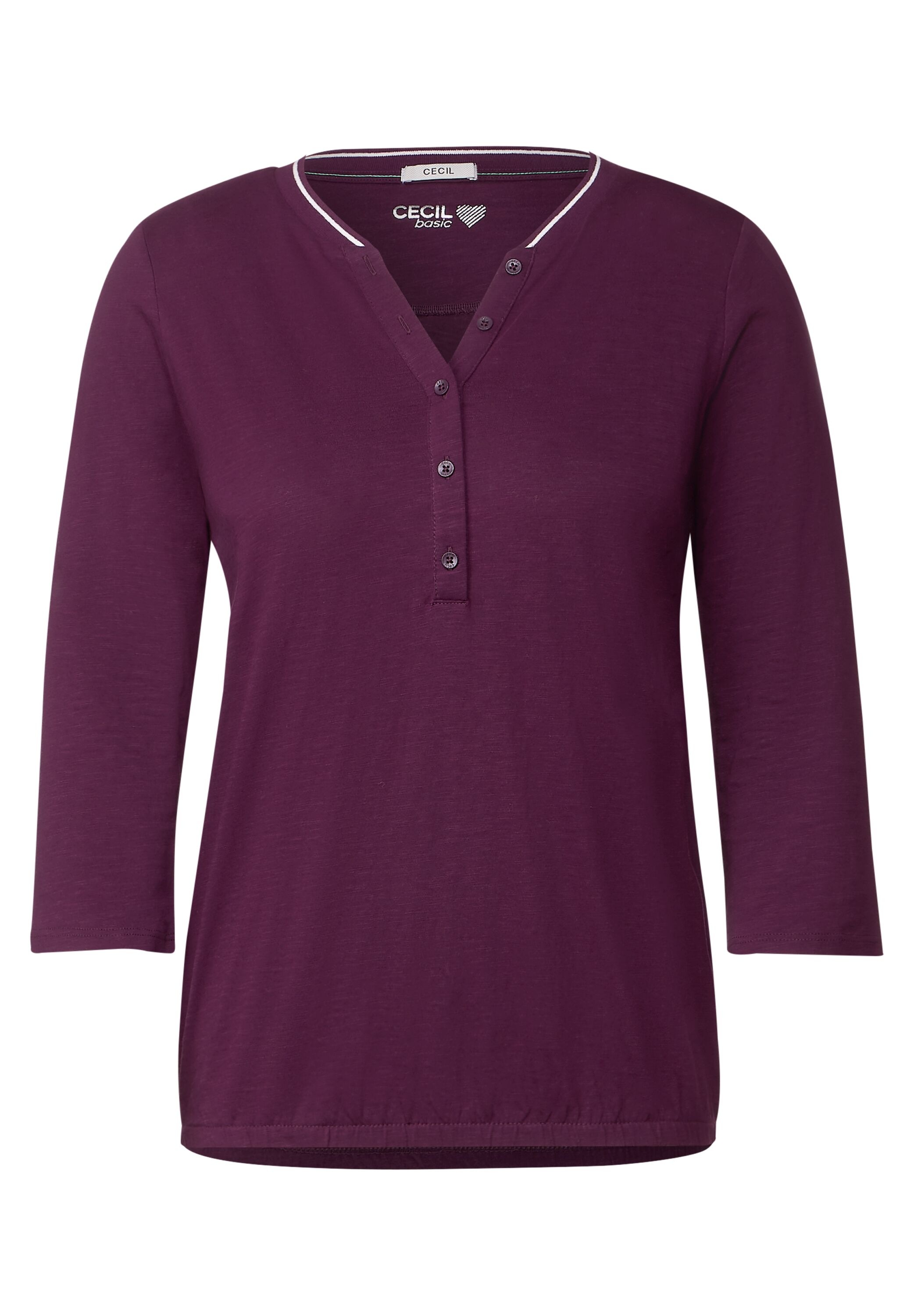 Cecil 3/4-Arm-Shirt, in Unifarbe