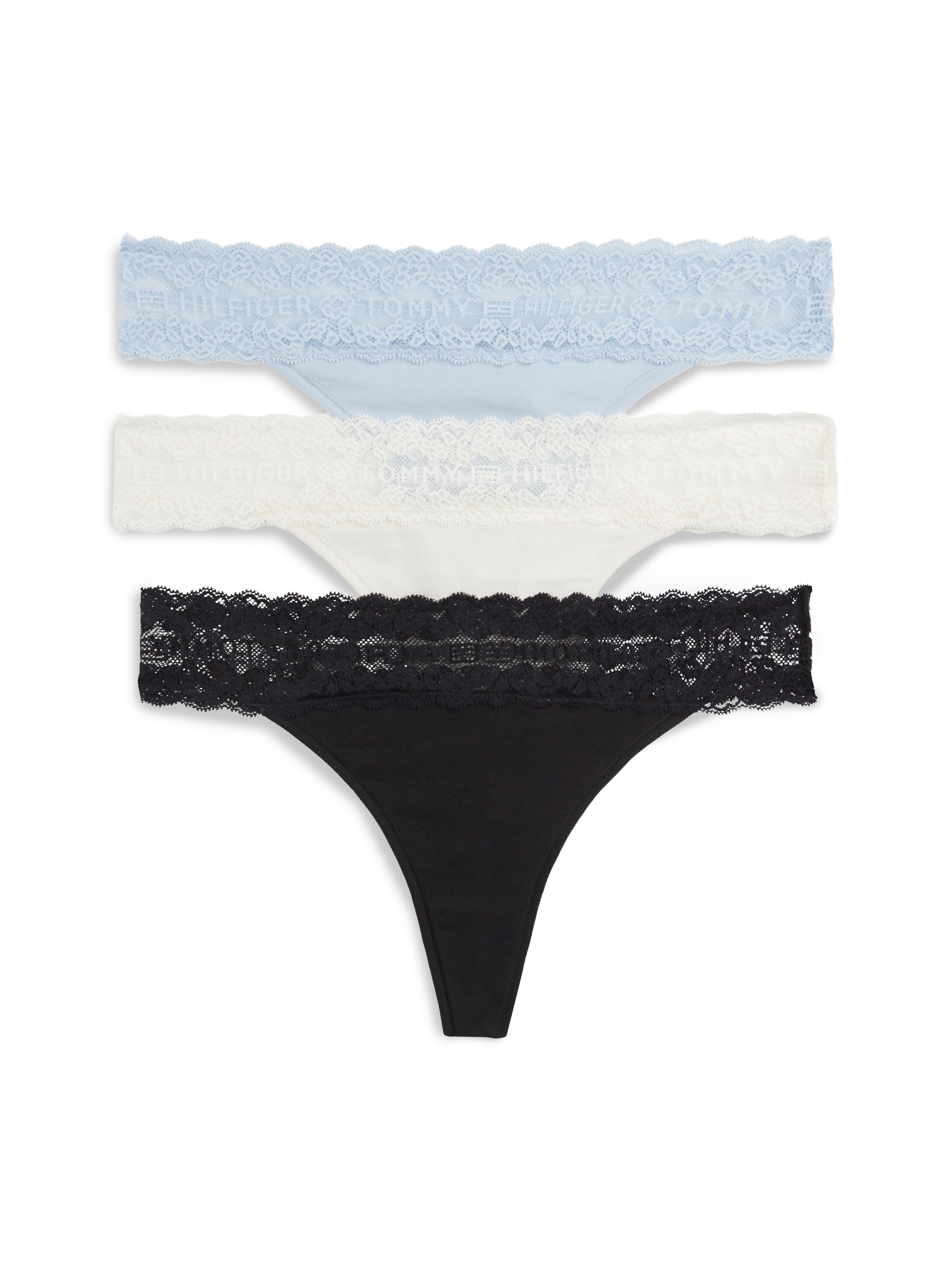 Tommy Hilfiger Underwear 3 Stk. Körpernahe Passform mit elastischem Spitzenbund
