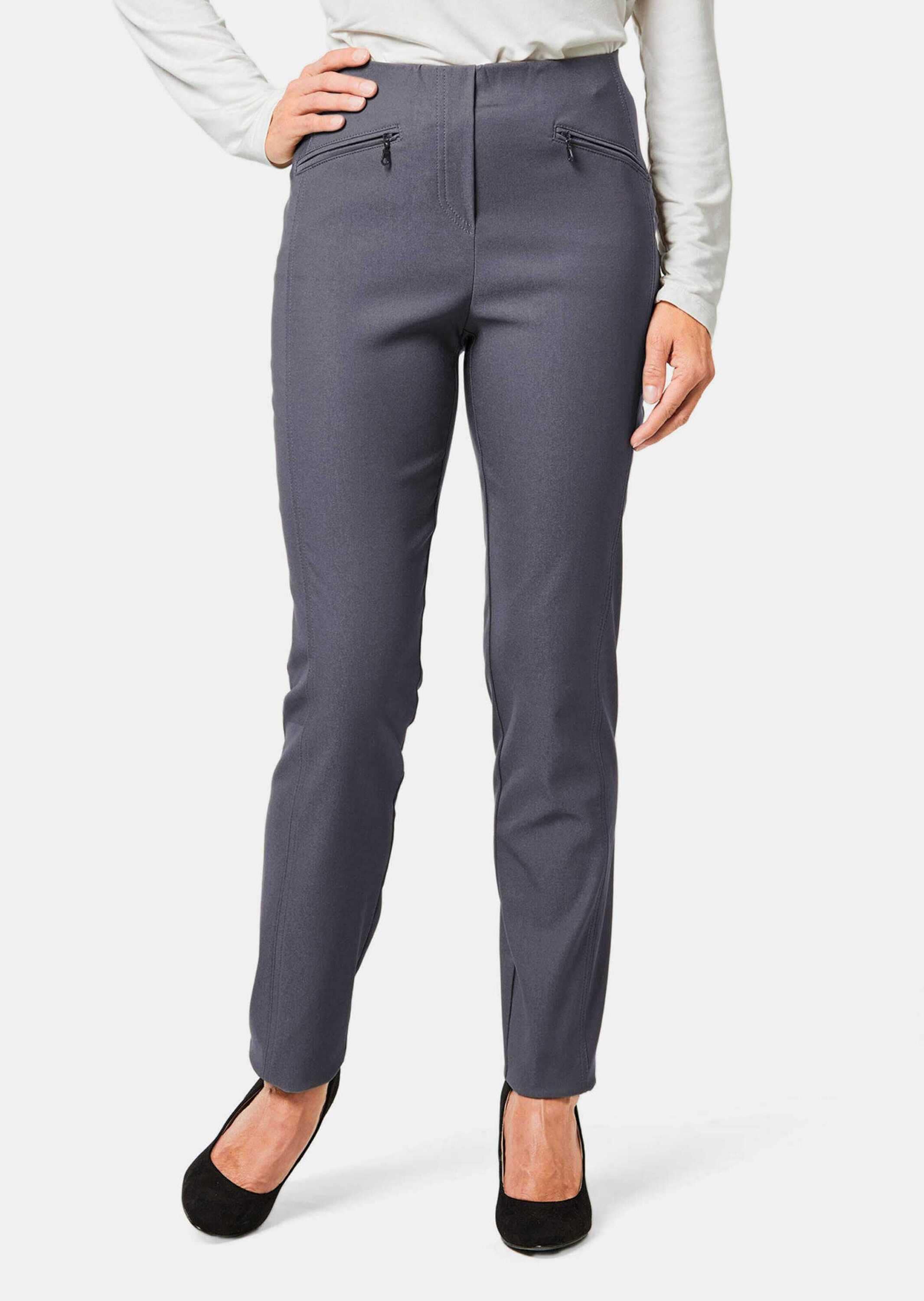 GOLDNER 2-in-1-Hose »Kurzgröße Wärmende Schlupfhose LOUISA in knitterarmer Ware«