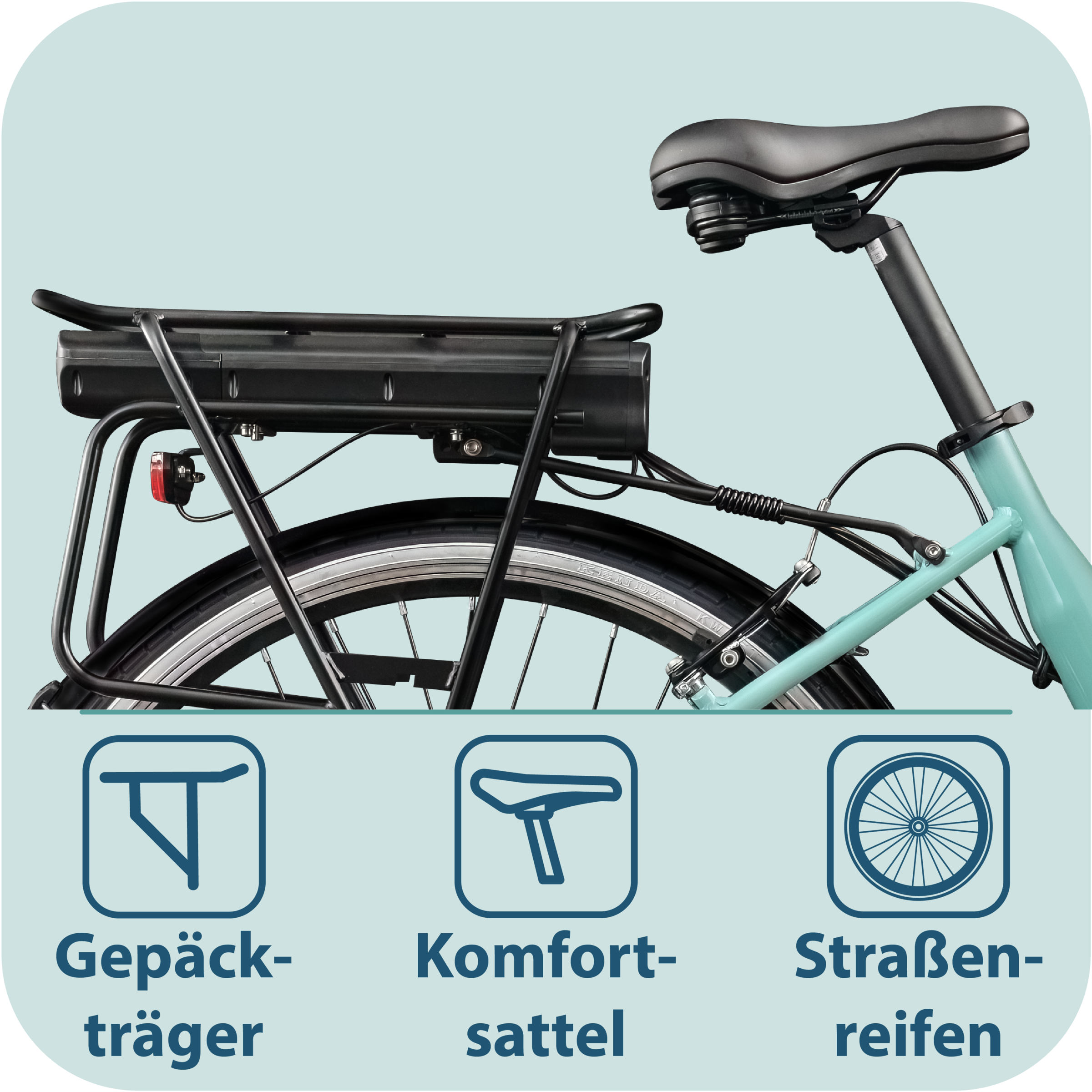 Tretwerk »Linea« 3 Gang Nabenschaltung Frontmotor 250 W