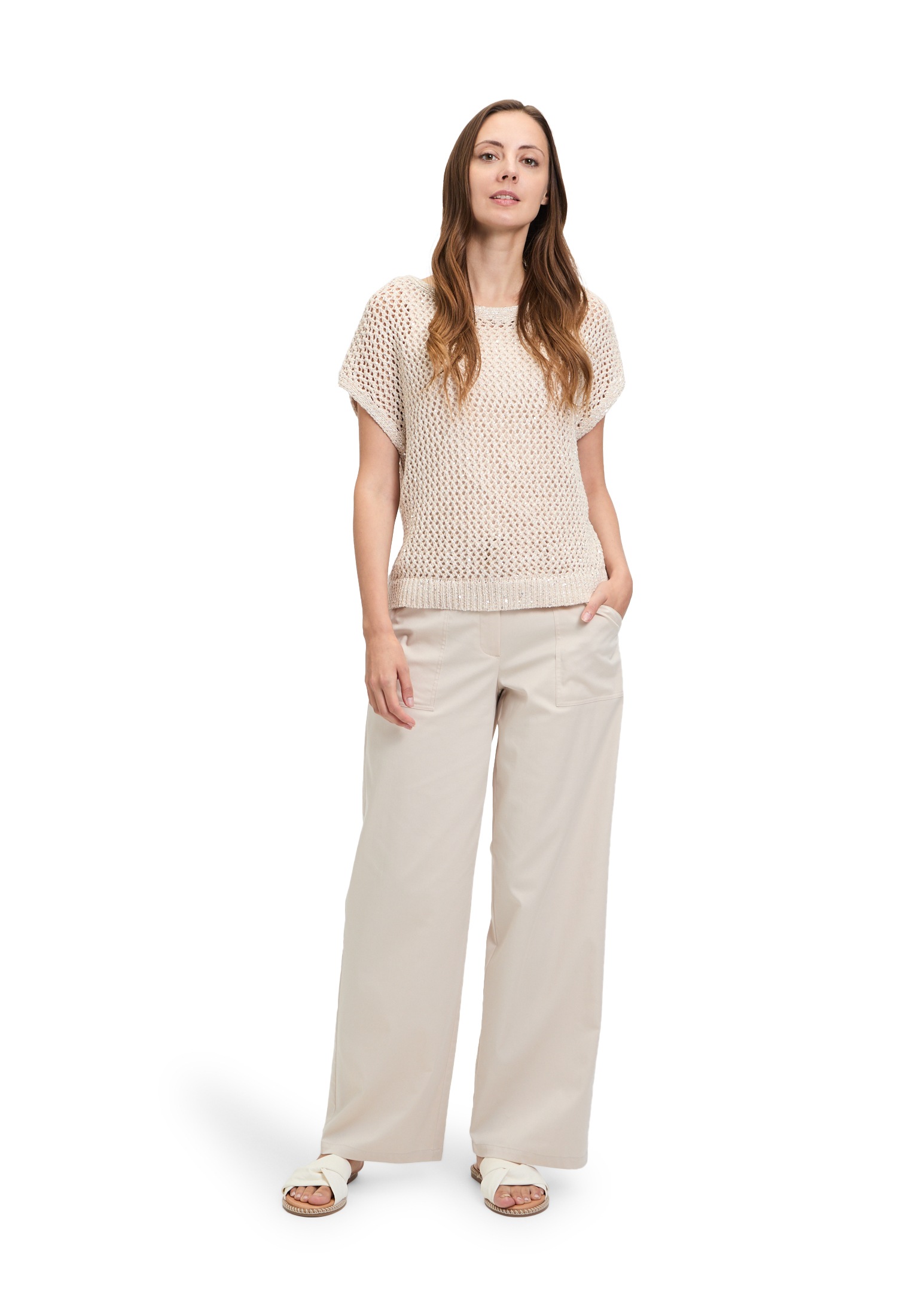 Betty&Co Stricktop »Betty & Co Strickpullover mit Effektgarn«, Glitzer