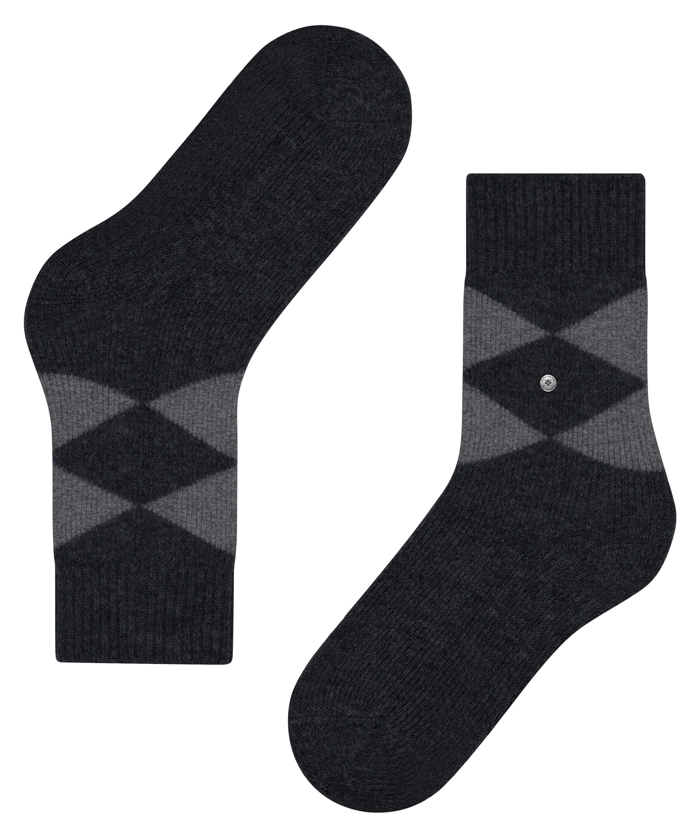 Burlington Haussocken »Cosy Argyle« Einheitsgröße 36-41, Argyle-Muster, wärmend, Vollplüsch innen