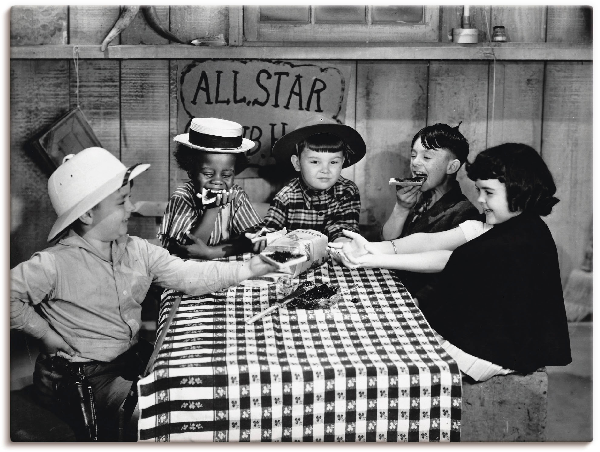 Artland Wandbild "Die kleinen Strolche, 1935er" Film 1 Stk. tlg. als Leinwa günstig online kaufen