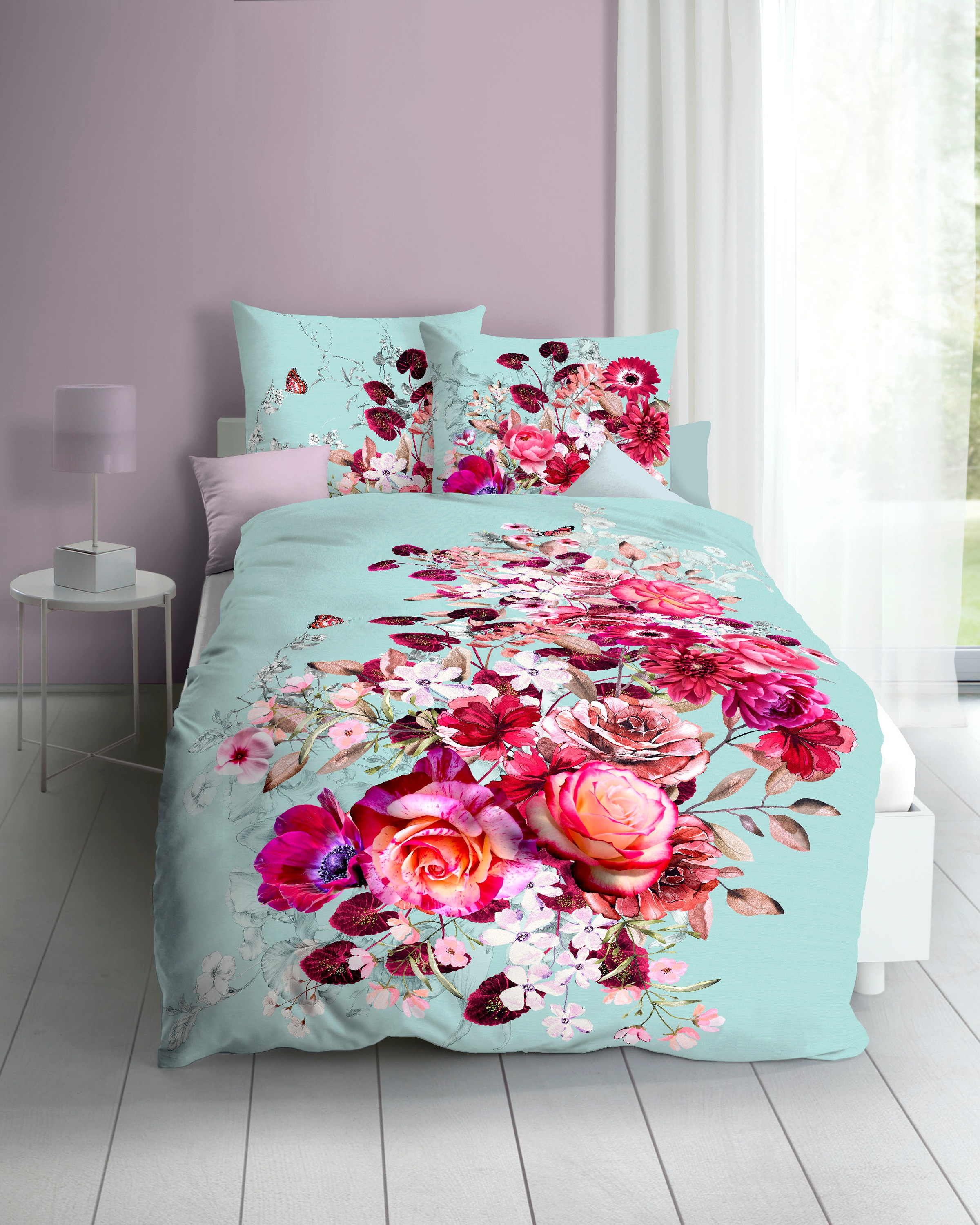 Kaeppel Bettwäsche "Stella" 2 Stk. tlg. Mit Blumenmuster günstig online kaufen