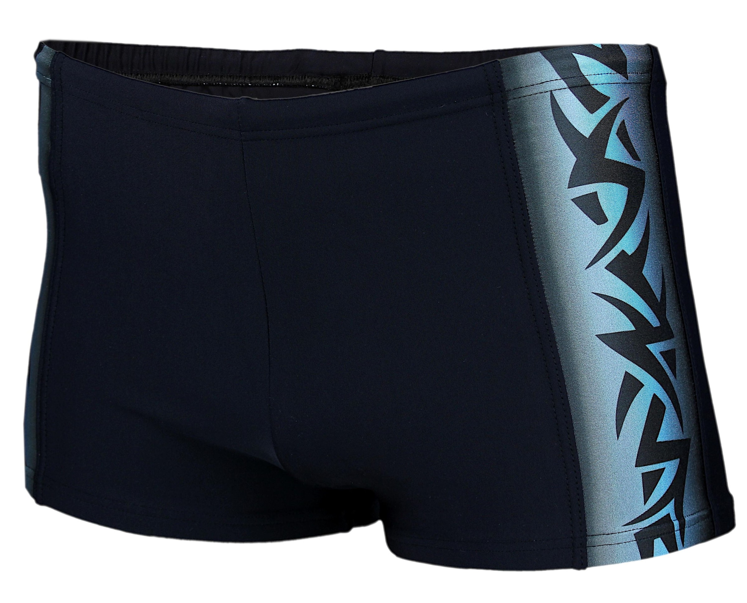 AQUARTI Herren Badehose "Badehose Aquarti Herren Badehose Kurz Sportlich Streifen", blau, Gr. L, Obermaterial: 80% Polyamid PA. 20% Elasthan EL.,