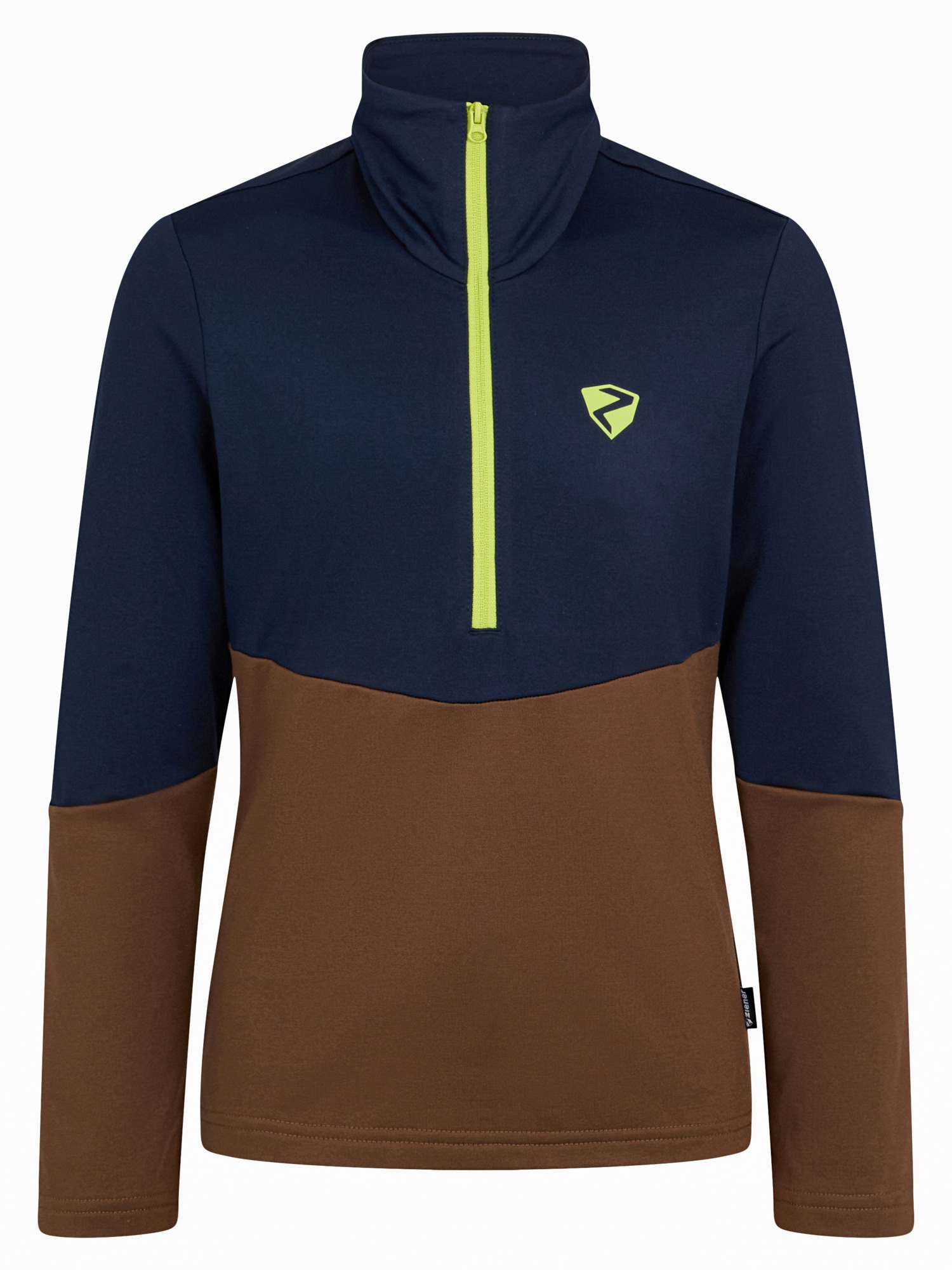 Ziener Sweatshirt "JARPS-Z JUNIOR", Stretchmaterial, wärmend, halber Front-Reißverschluss