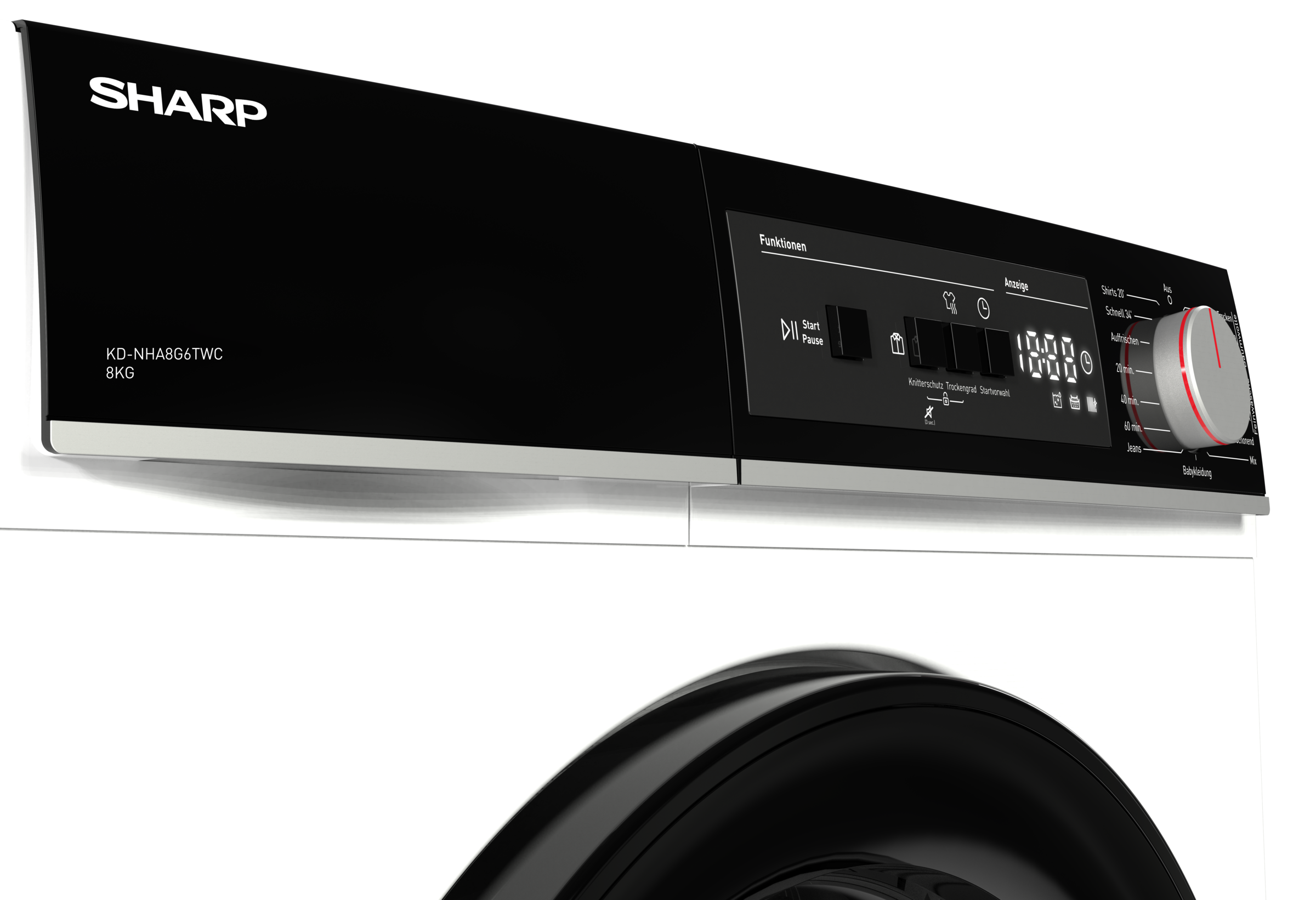 Sharp Wärmepumpentrockner »KD-NHA8G6TWC-DE« Zwei-Wege-Trommelrotation reduziert Verwicklungen