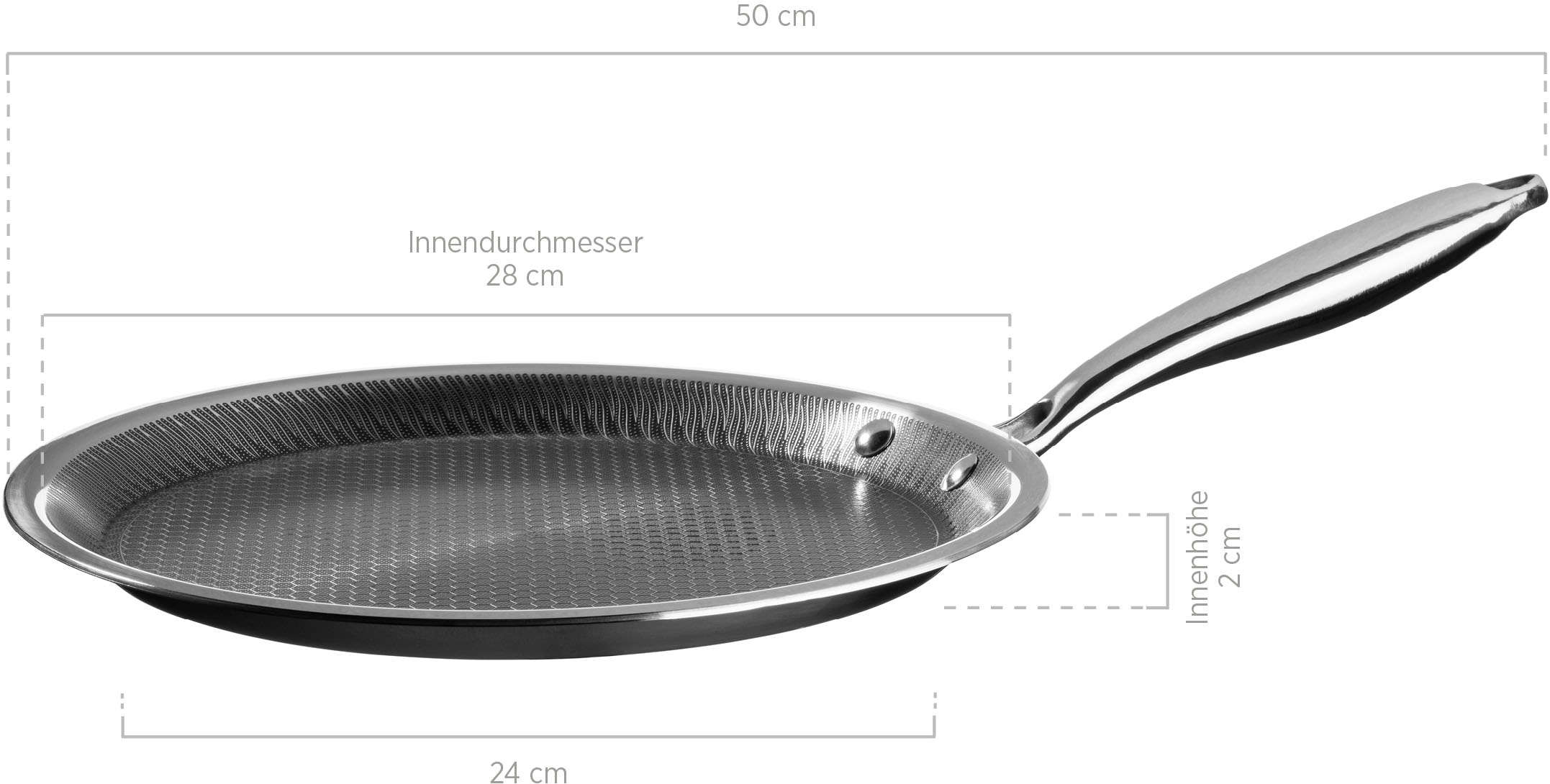 MÄSER Crêpepfanne »Hestia« Edelstahl 18/10 Set, 1 Stk. tlg.