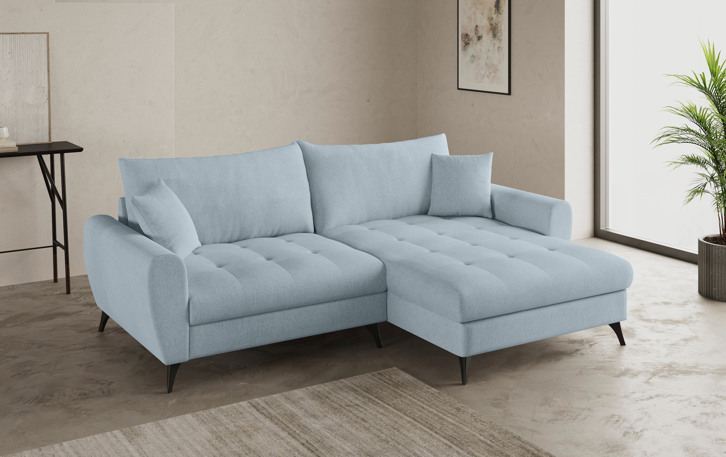 Mr. Couch Ecksofa "Blackburn II L-Form", Wahlweise mit Kaltschaumpolsterung günstig online kaufen