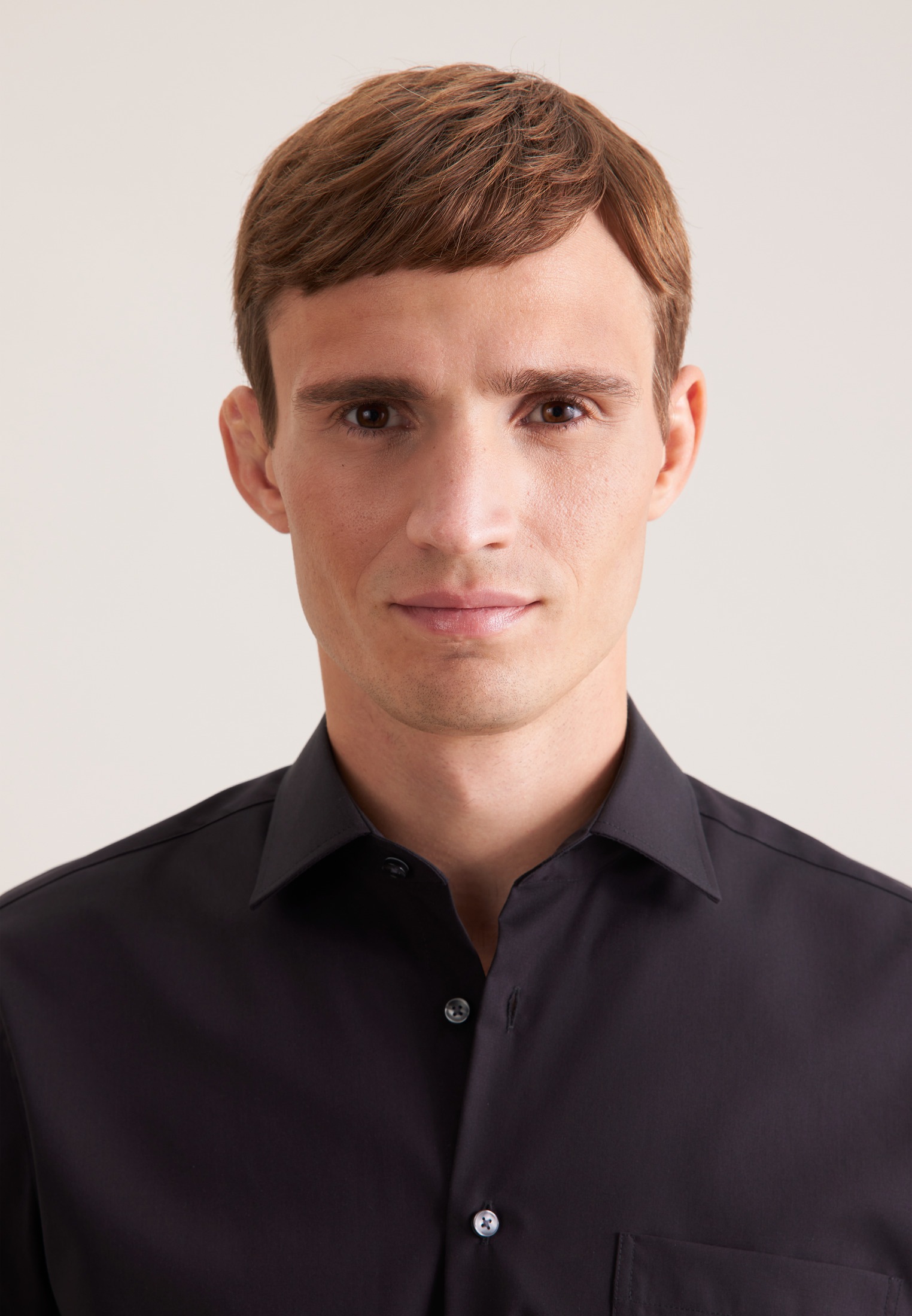 Thumbnail - seidensticker Businesshemd "Schwarze Rose" Regular 1/1 Kentkragen Uni