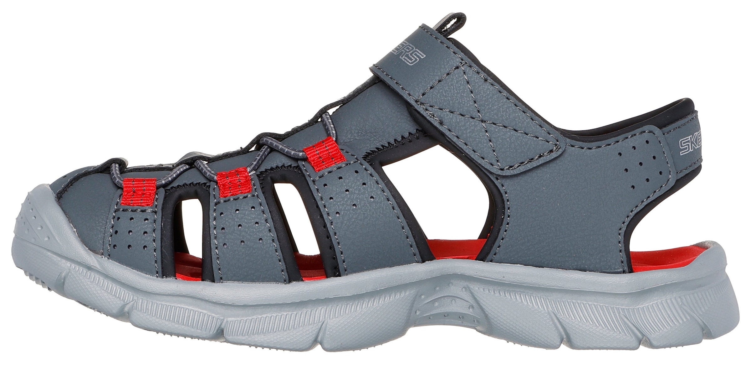 Skechers Sandale »RELIX-VALDEX«, Badesandale mit leichter Laufsohle, Größenschablone zum Download