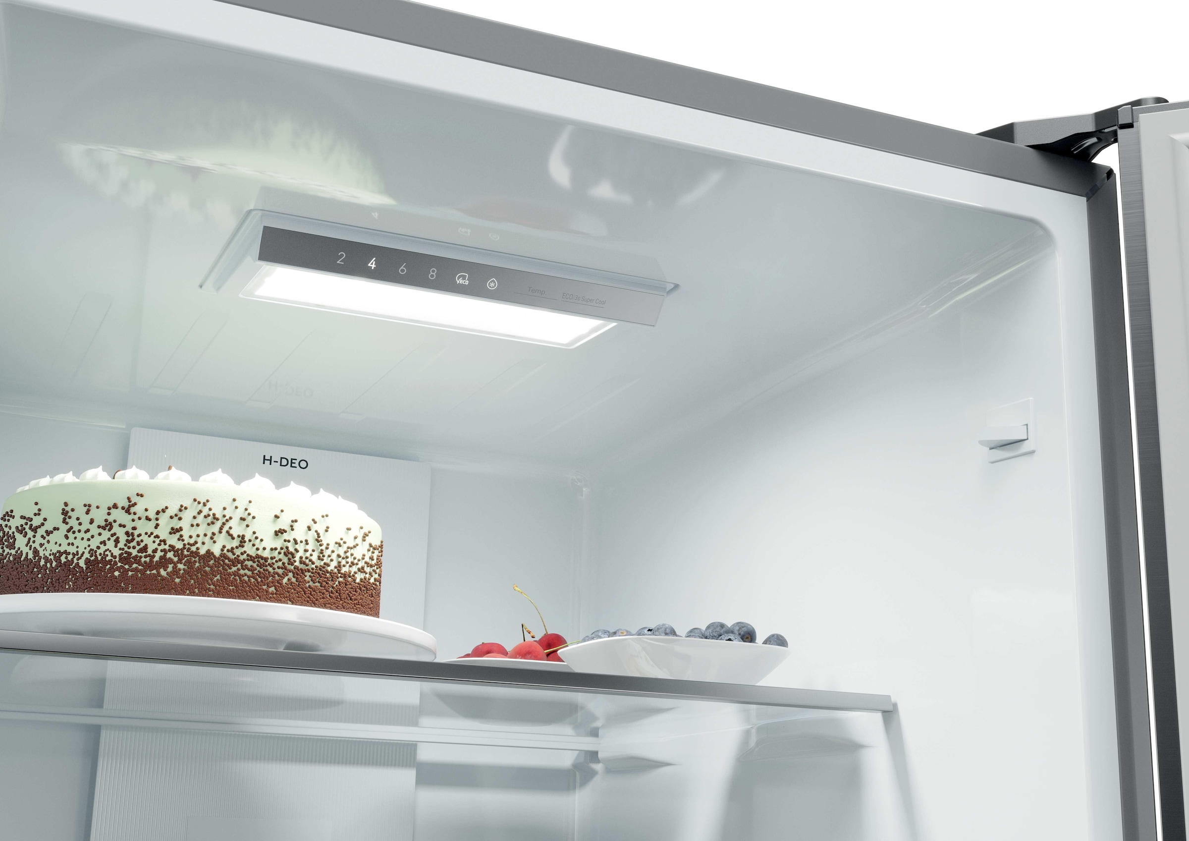 Haier Kühl-/Gefrierkombination Combi 3D 55 »HTR3518ENMX« 185 cm hoch 54,5 cm breit Easy Access-Gefrierschubladen: Alles schnell gefunden