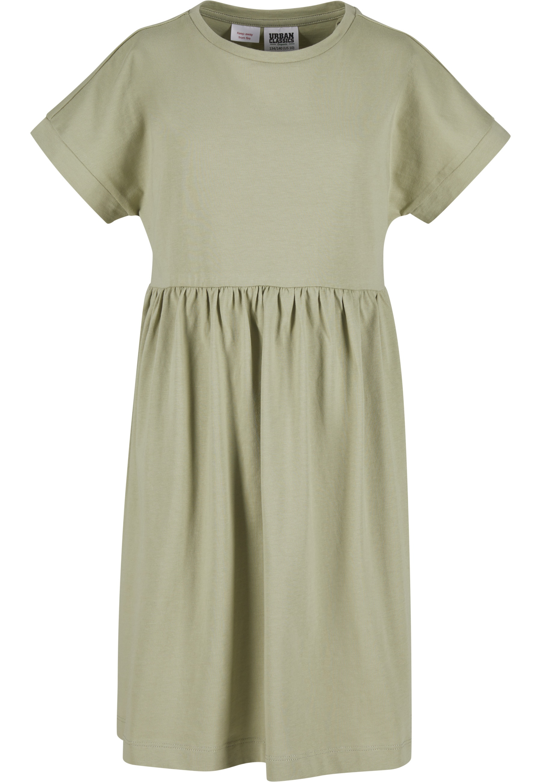 URBAN CLASSICS Shirtkleid »Urban Classics Girls Organic Empire Valance Tee Dress« 1 tlg.