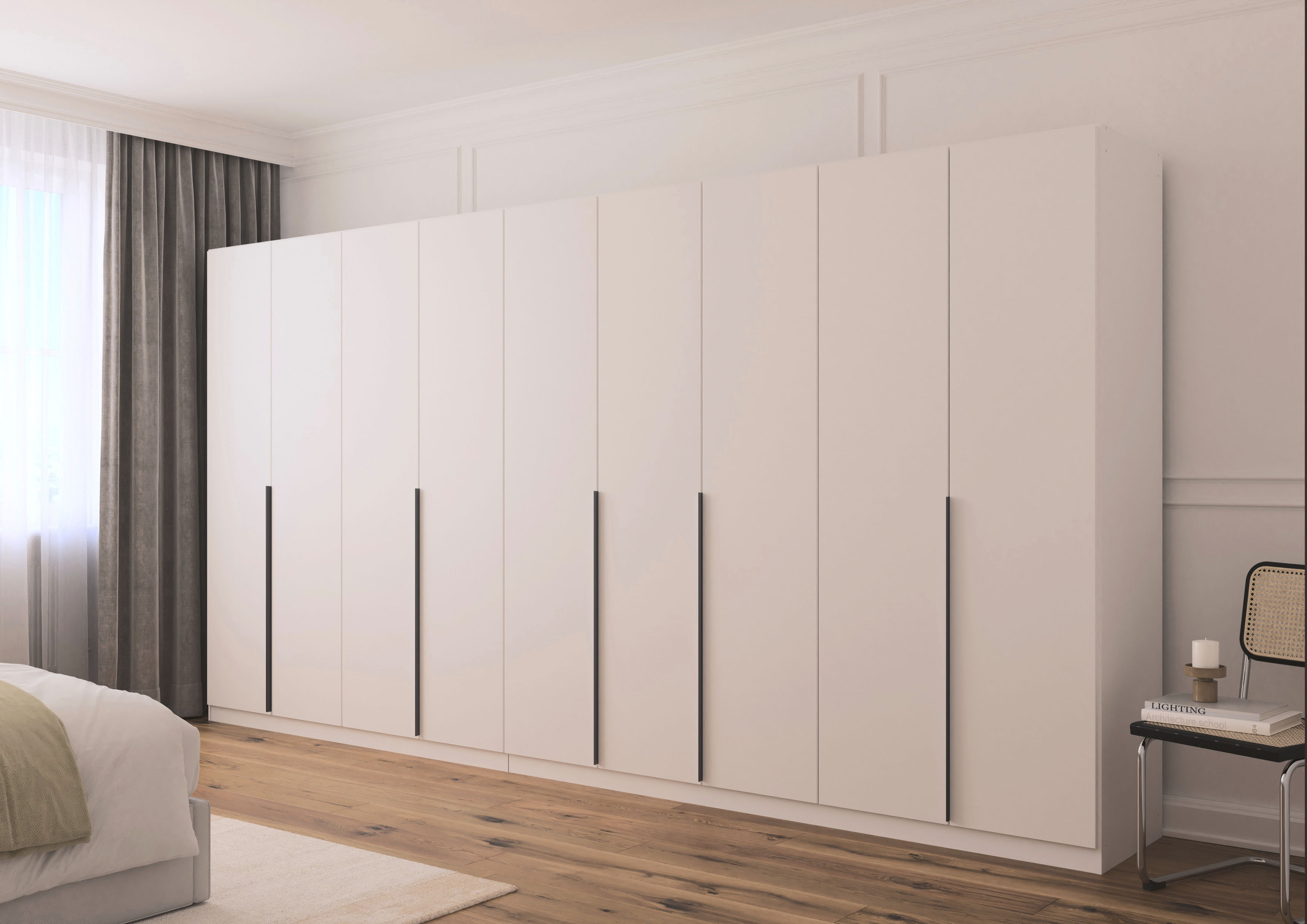 OTTO home Drehtürenschrank "AGORDO" in zwei Griff-Farben, Breiten 91-405 cm, Dekor- oder Hochglanzfront, in 8 Breiten & 2 Höhen, MADE IN GERMANY