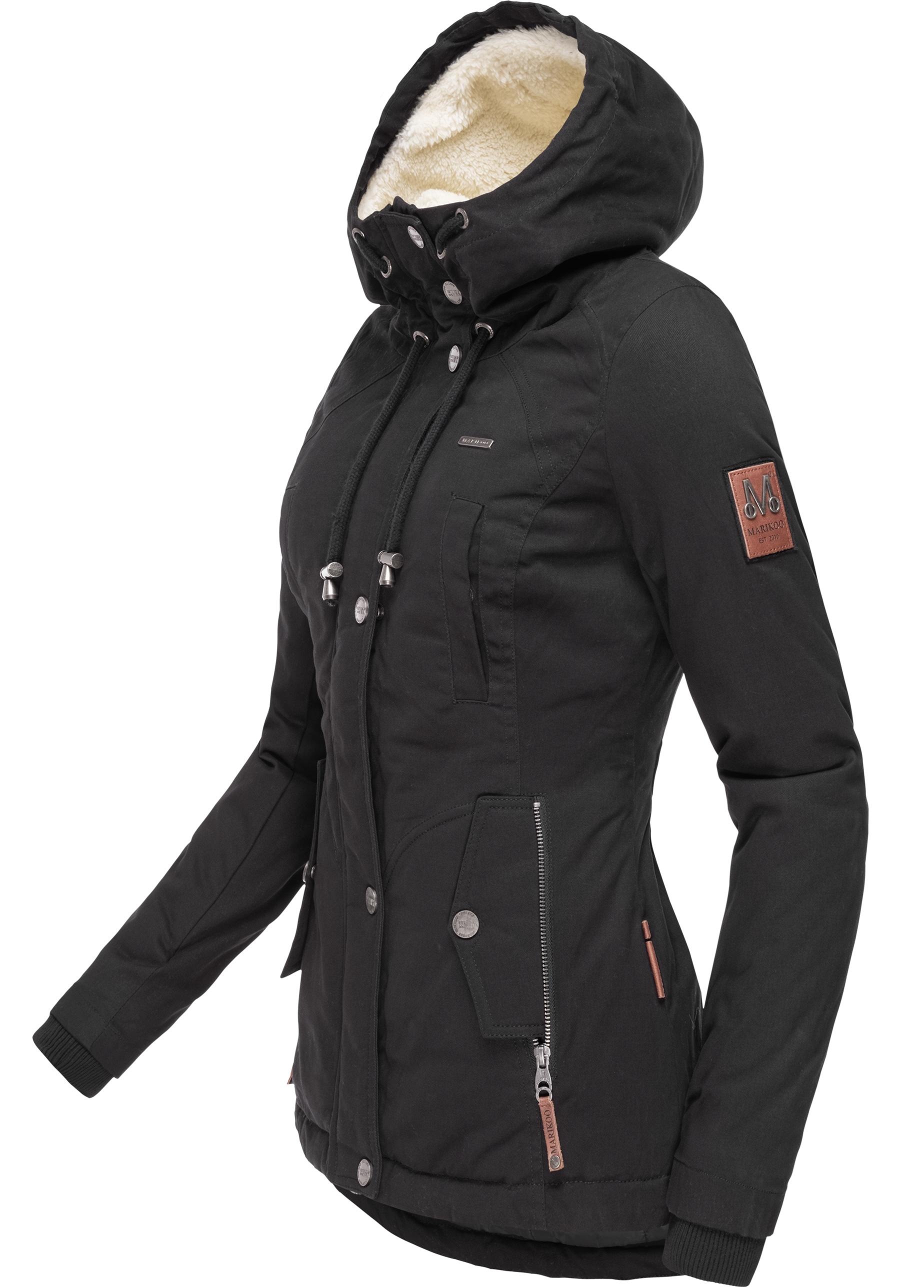 Marikoo Winterjacke "Bikoo" mit Kapuze sportliche Damen Outdoor Baumwolljac günstig online kaufen