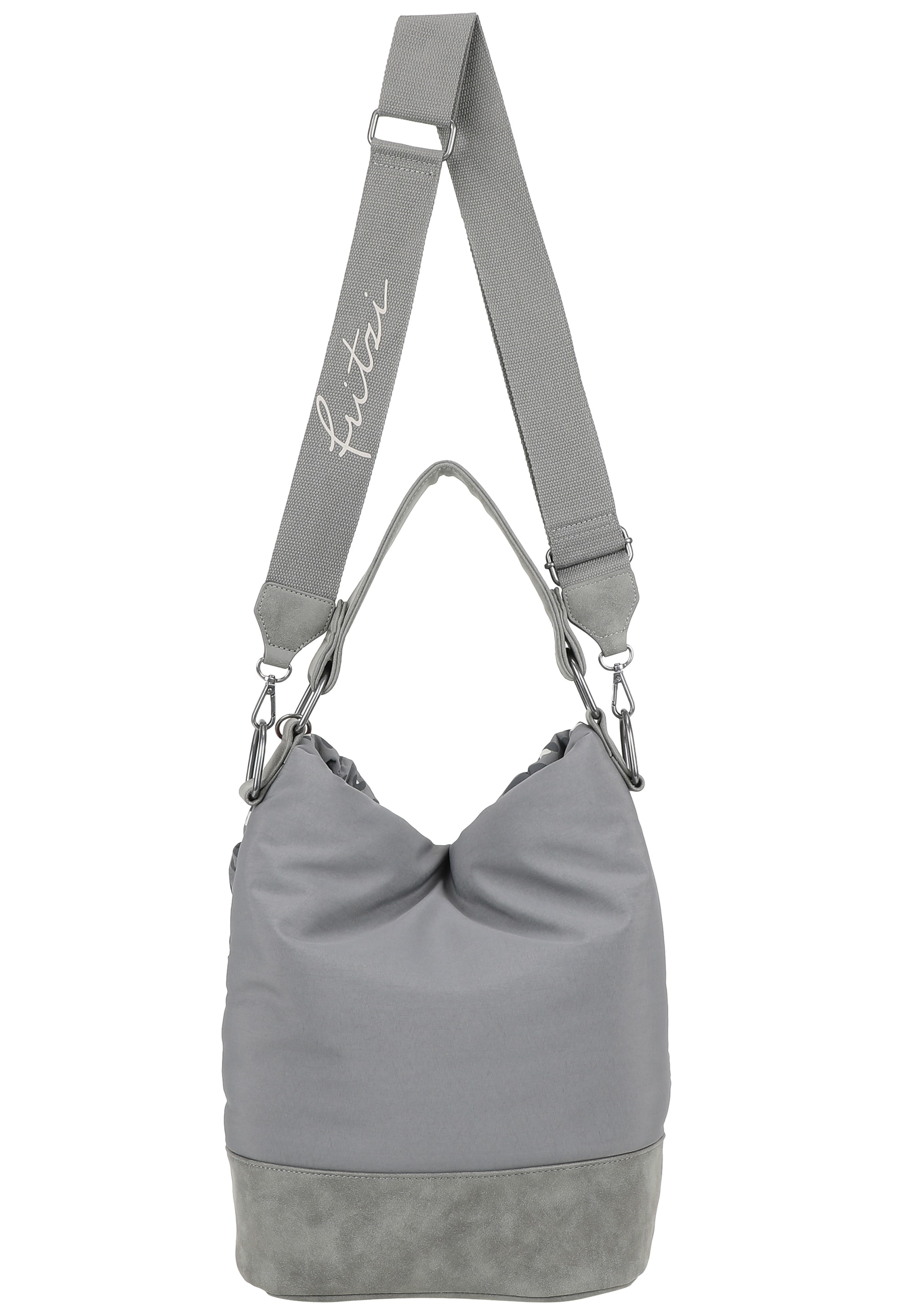 Fritzi aus Preußen Henkeltasche »Leo Bubble Soft Anthra«, aus 3D-Bubble Nylon-Material