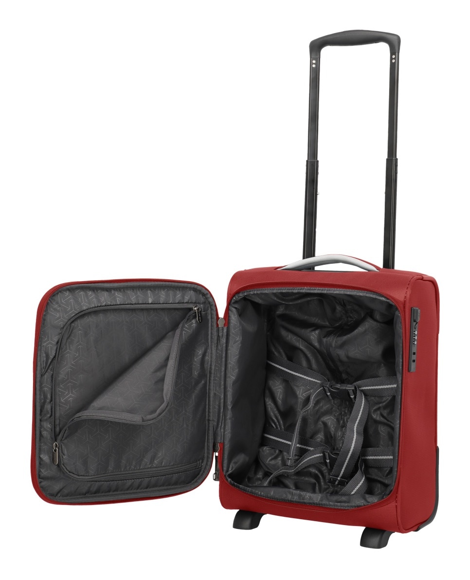 travelite Handgepäck-Trolley »JETPACK Easy 2 Cabin, konzipiert für EasyJet, Vueling & Wizz«, 4 Rollen, Weichgepäck-Koffer Handgepäck für die meisten gängigen Airlines