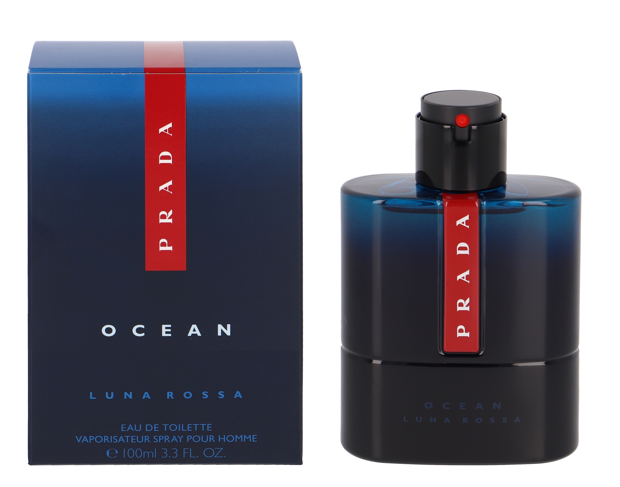PRADA Herren Eau de Toilette "Prada Luna Rossa Ocean", 100ml, blau, Parfüms, mit belebendem ersten Eindruck
