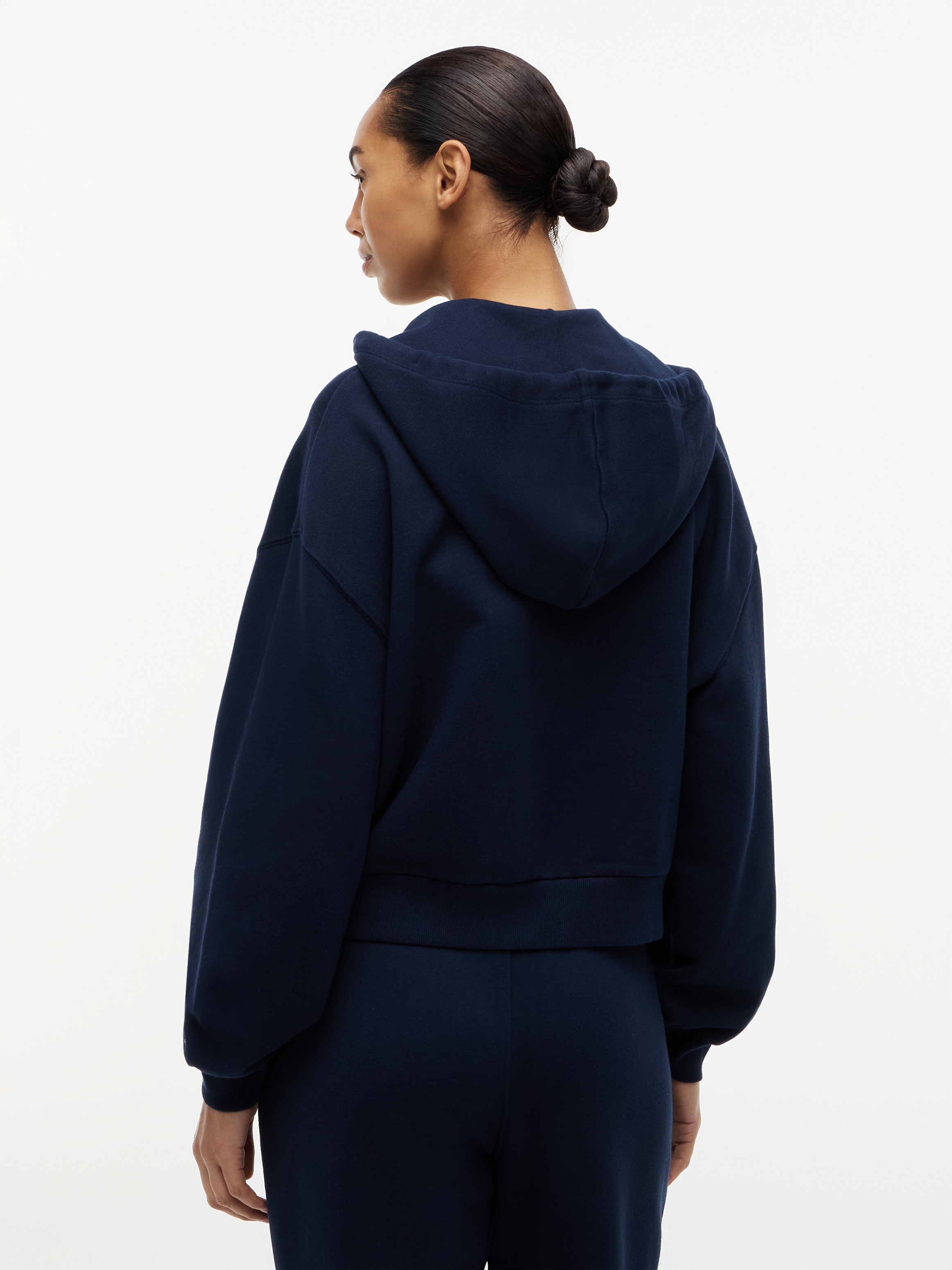 Tommy Hilfiger Kapuzensweatjacke »MDRN SCRIPT ZIP TERRY HOODIE« mit Print auf der Brust, Relaxed Fit