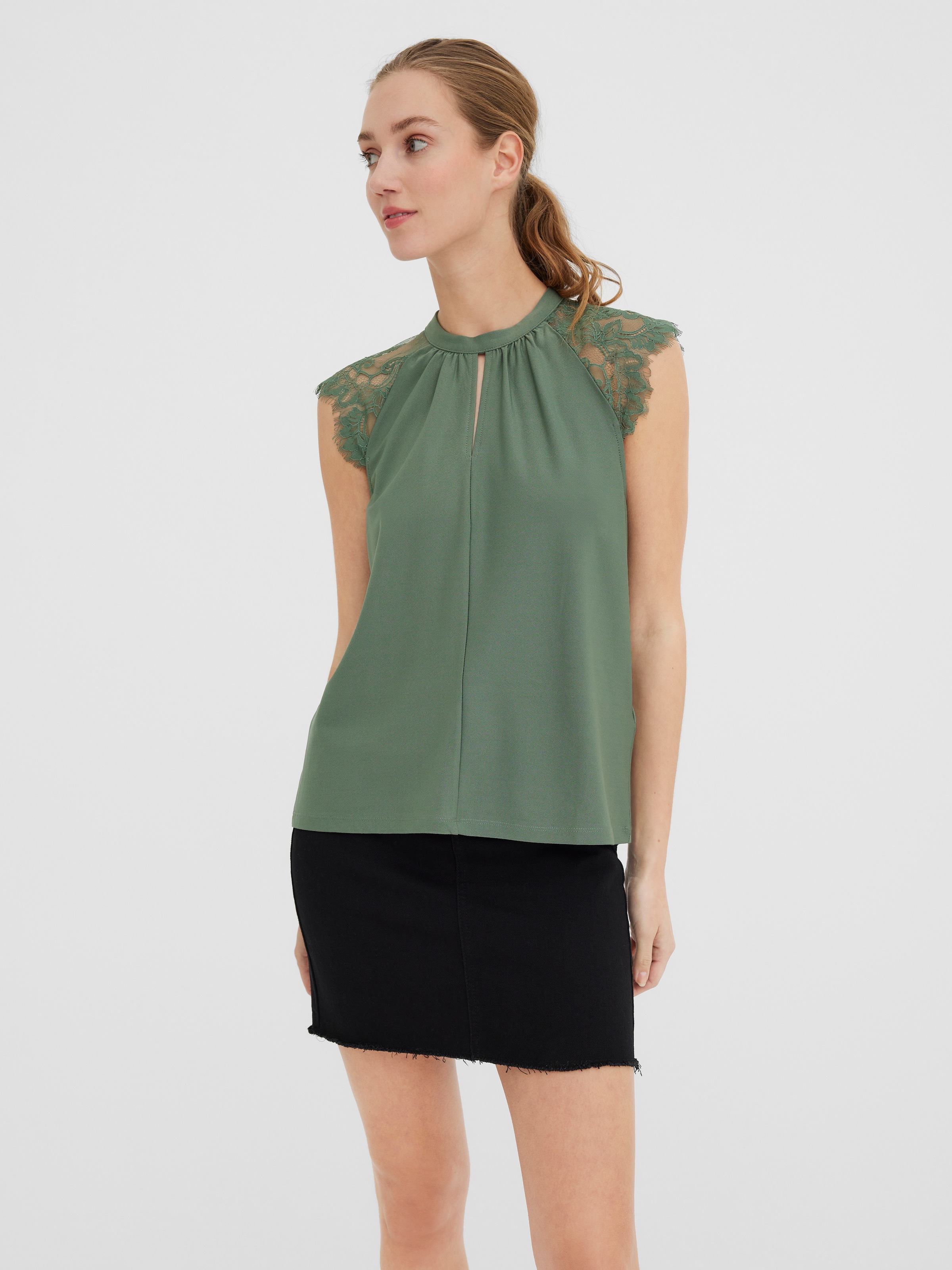 Spitzentop »VMMILLA SL LACE TEE«