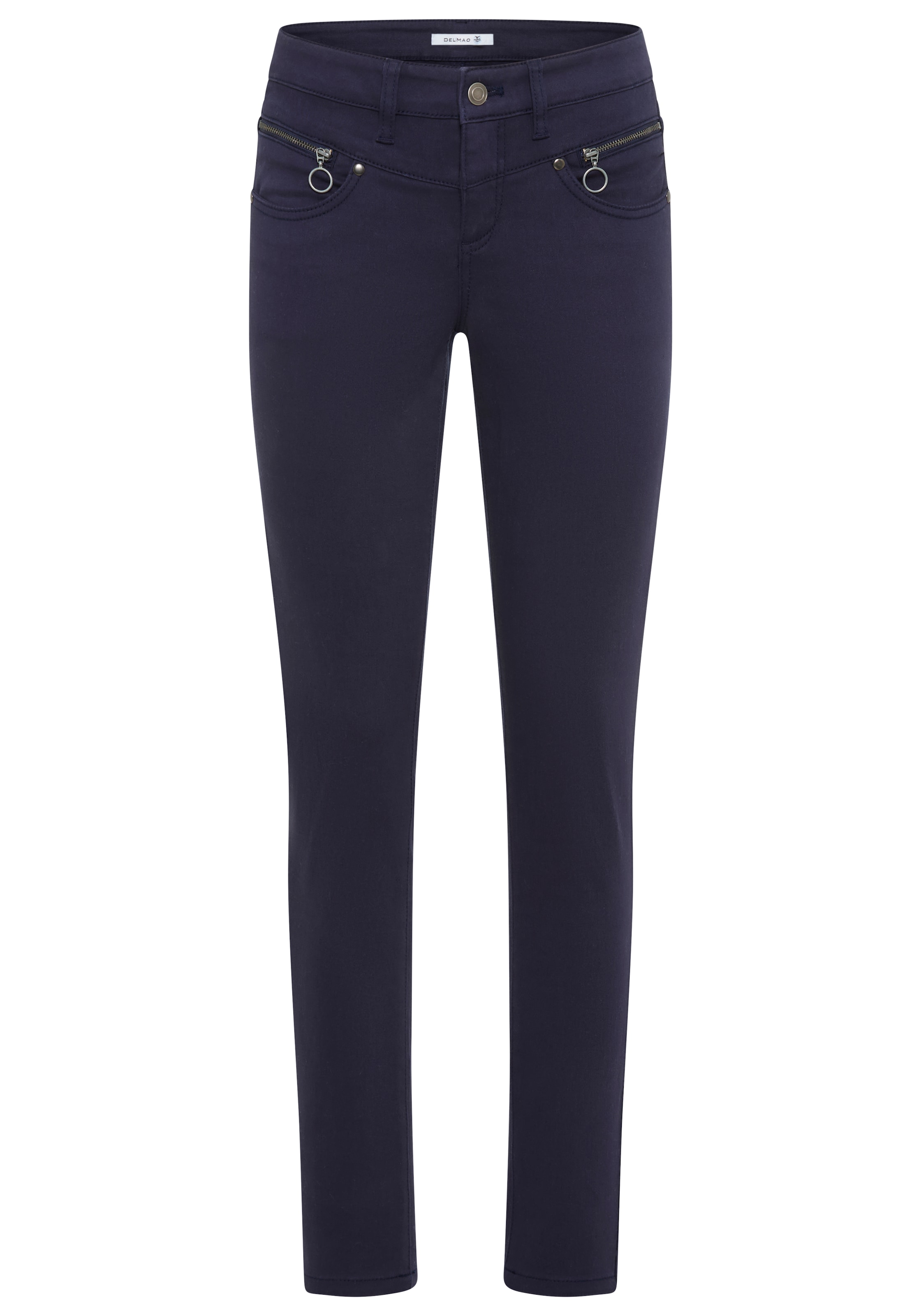 DELMAO 5-Pocket-Hose, mit Reißverschluss-Details