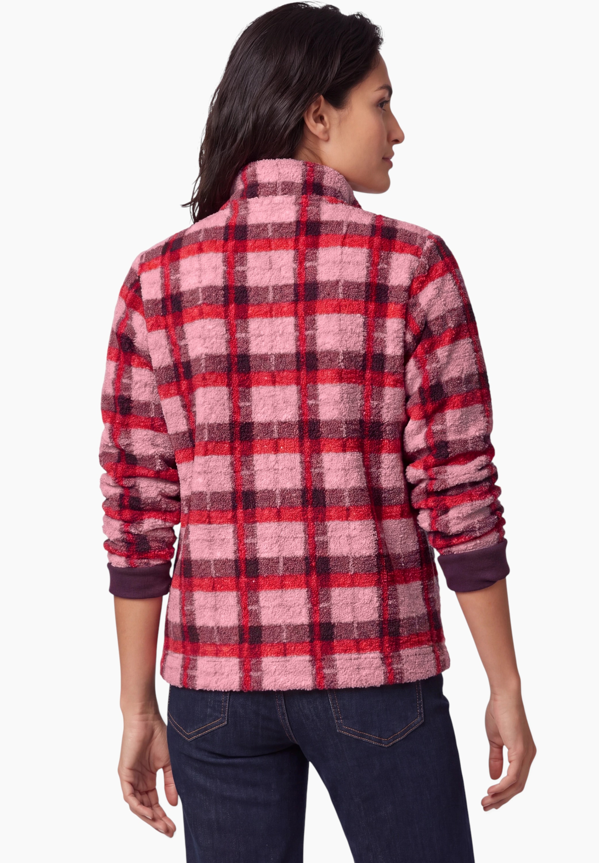 Cecil Langarmshirt mit Karomuster