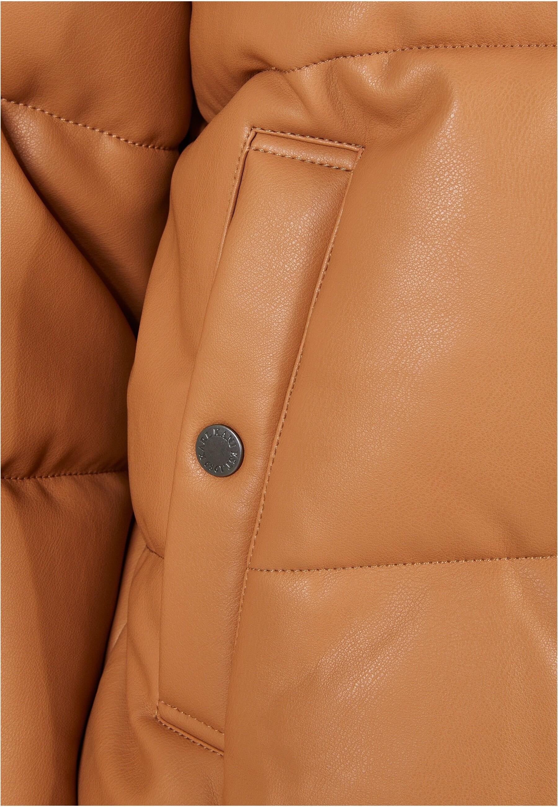 Karl Kani Allwetterjacke »Karl Kani Damen KW224-049-1KK Retro Puffer PU Jacket«, (1 St.), ohne Kapuze