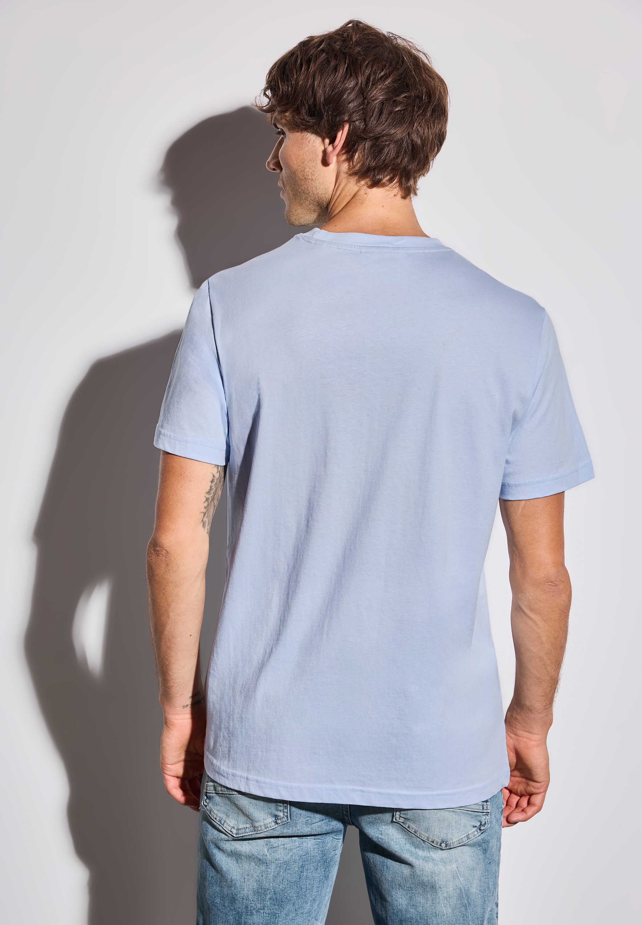 STREET ONE MEN T-Shirt, aus reiner Baumwolle