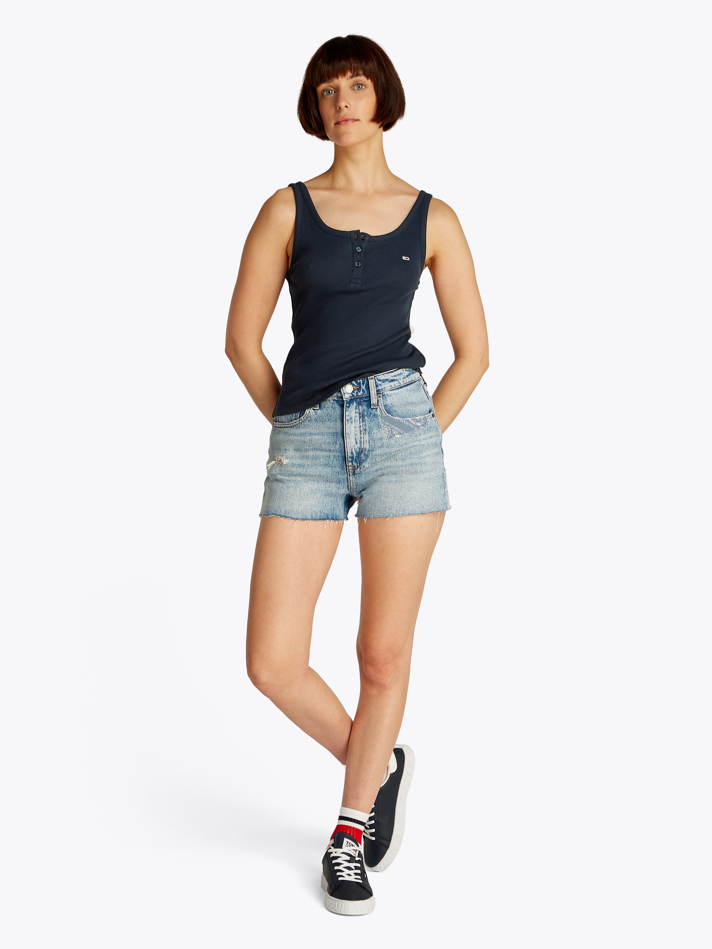 Thumbnail - Tommy Jeans Tanktop "TJW SLIM BUTTON TANK", mit Knopf