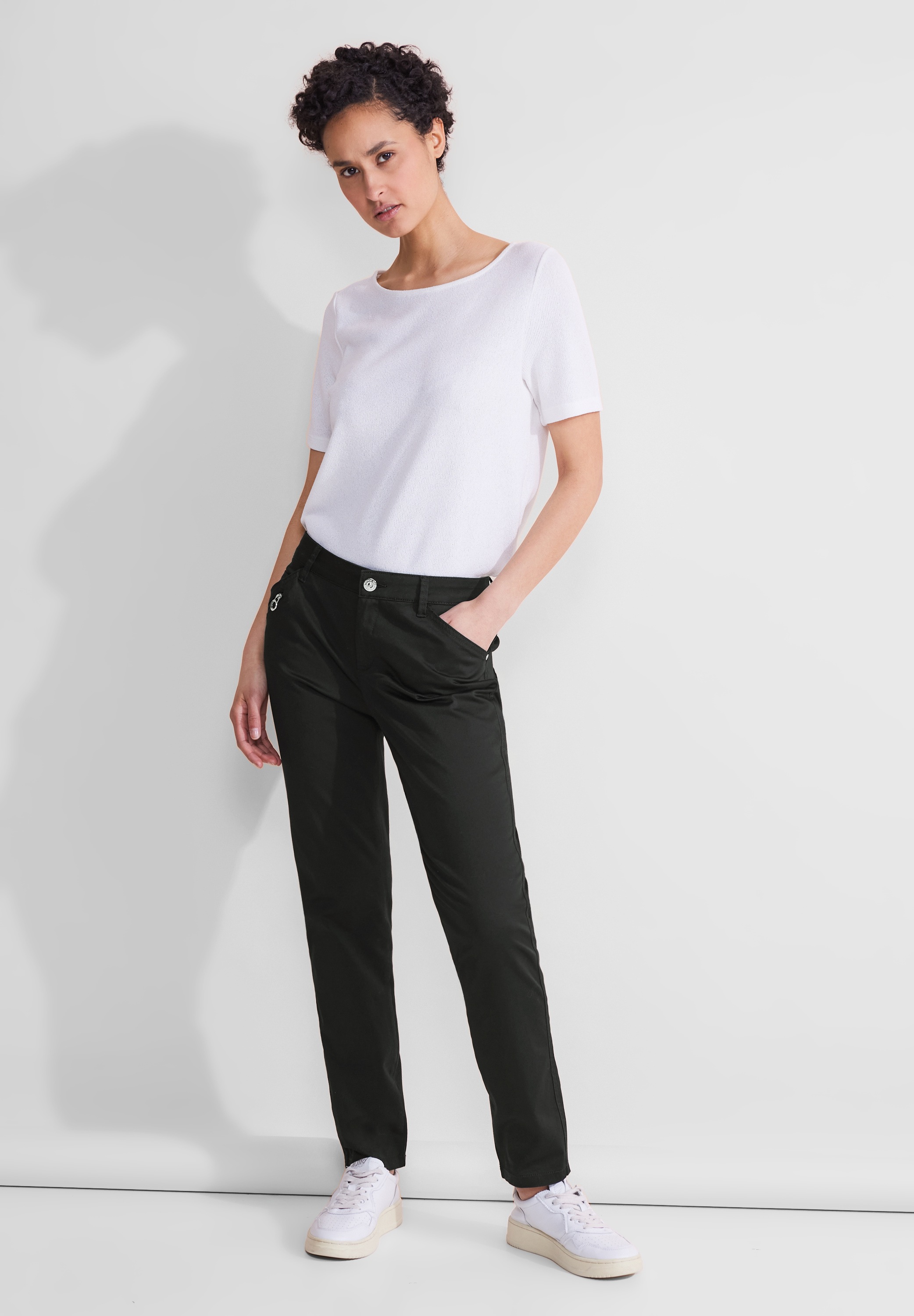 STREET ONE Röhrenhose, Middle Waist