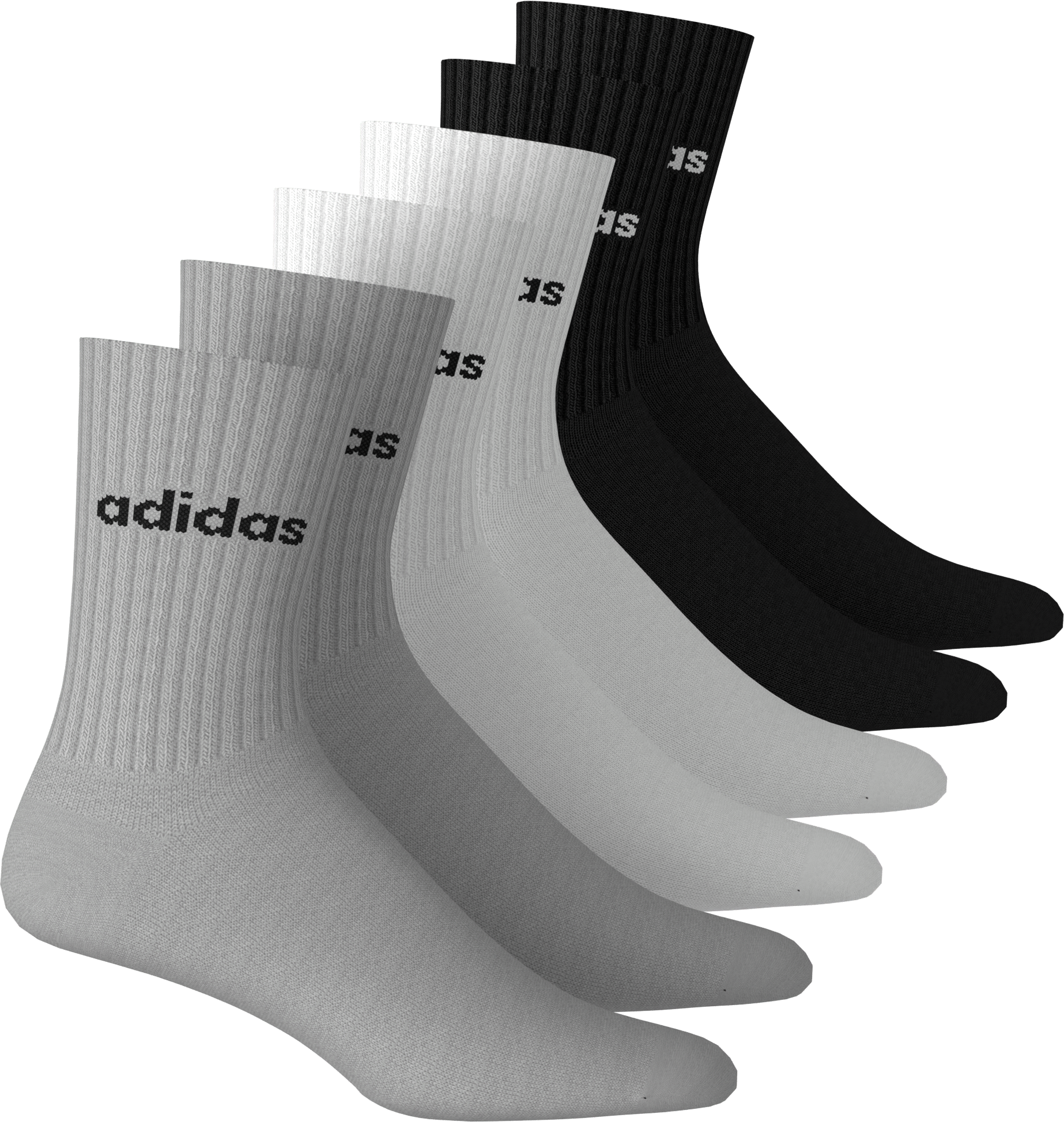 adidas Performance Funktionssocken "LINEAR GEPOLSTERTE CREW IM 6ER-PACK" 6 günstig online kaufen