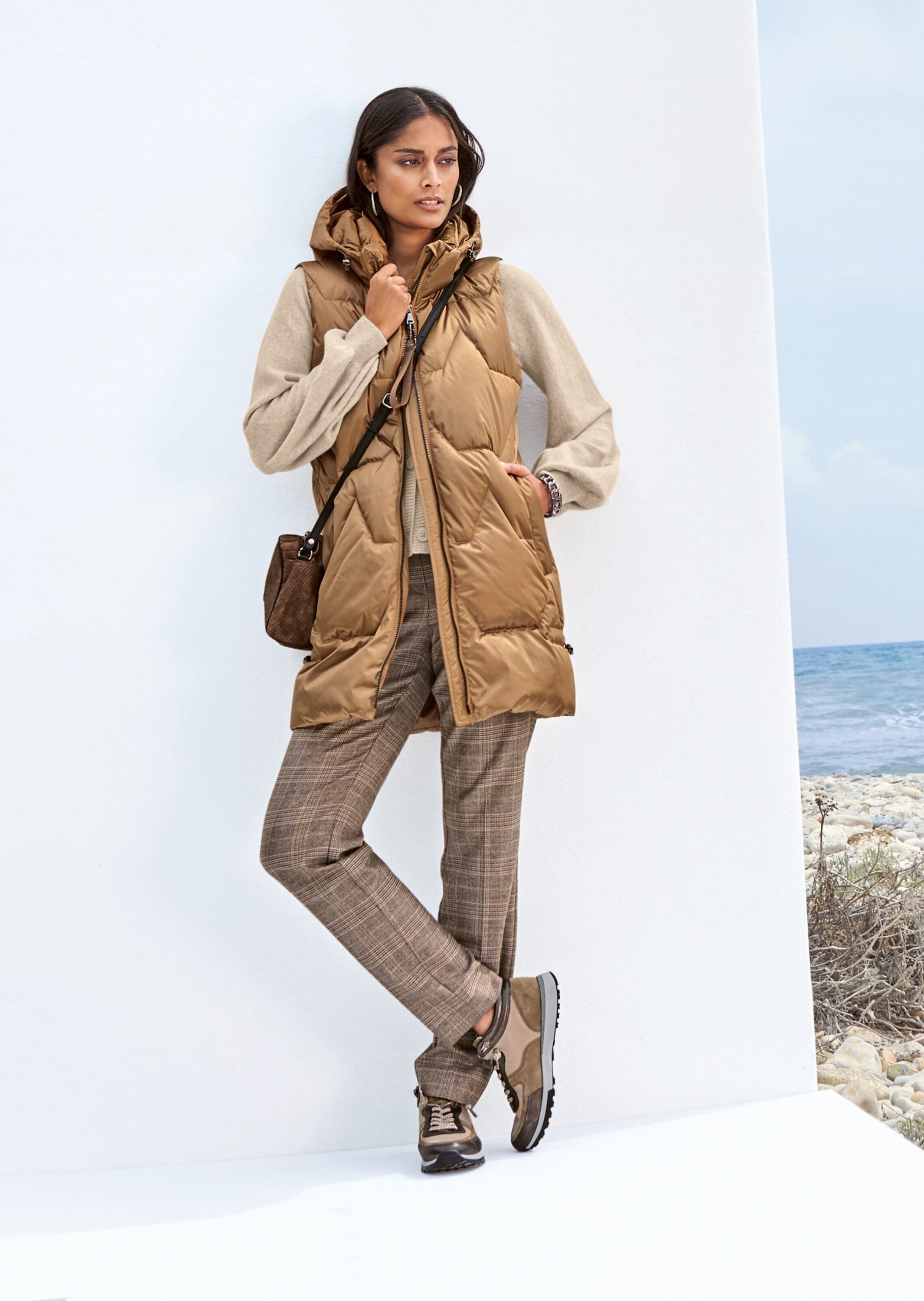 MADELEINE Kurzweste »Steppweste Winterwarm wattierte Longweste«