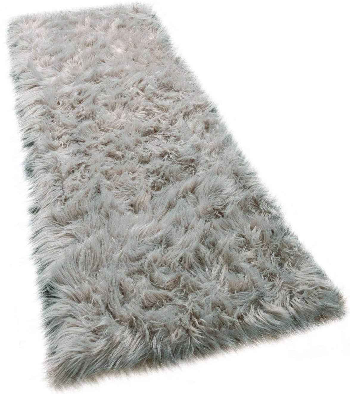 Paco Home Hochflor-Läufer »Playa 960«, rechteckig, 64 mm Höhe, Läufer, Kunstfell, Flokati-Optik, weich und flauschig, Uni-Farben