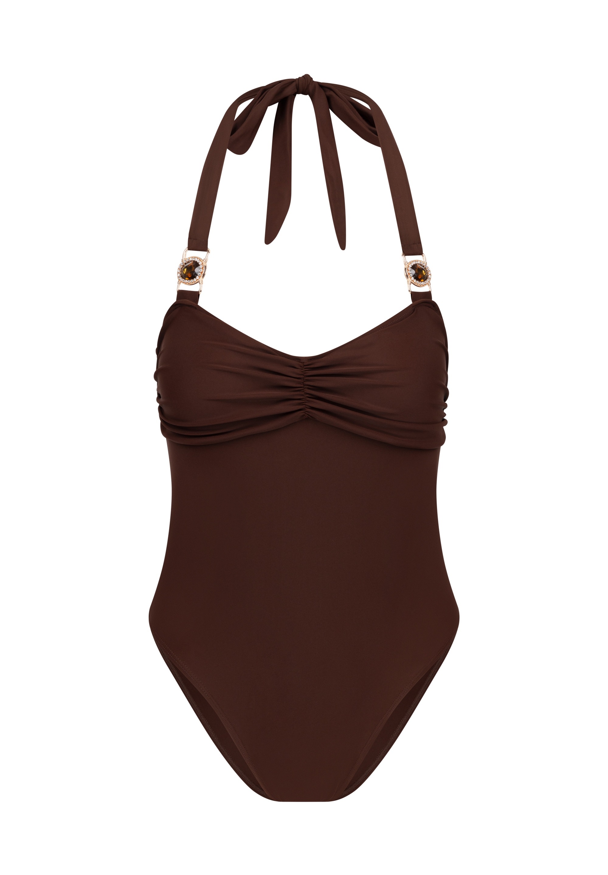 Moda Minx Badeanzug "Amour Rouched" 1 Stk. mit tollem Steinbesatz