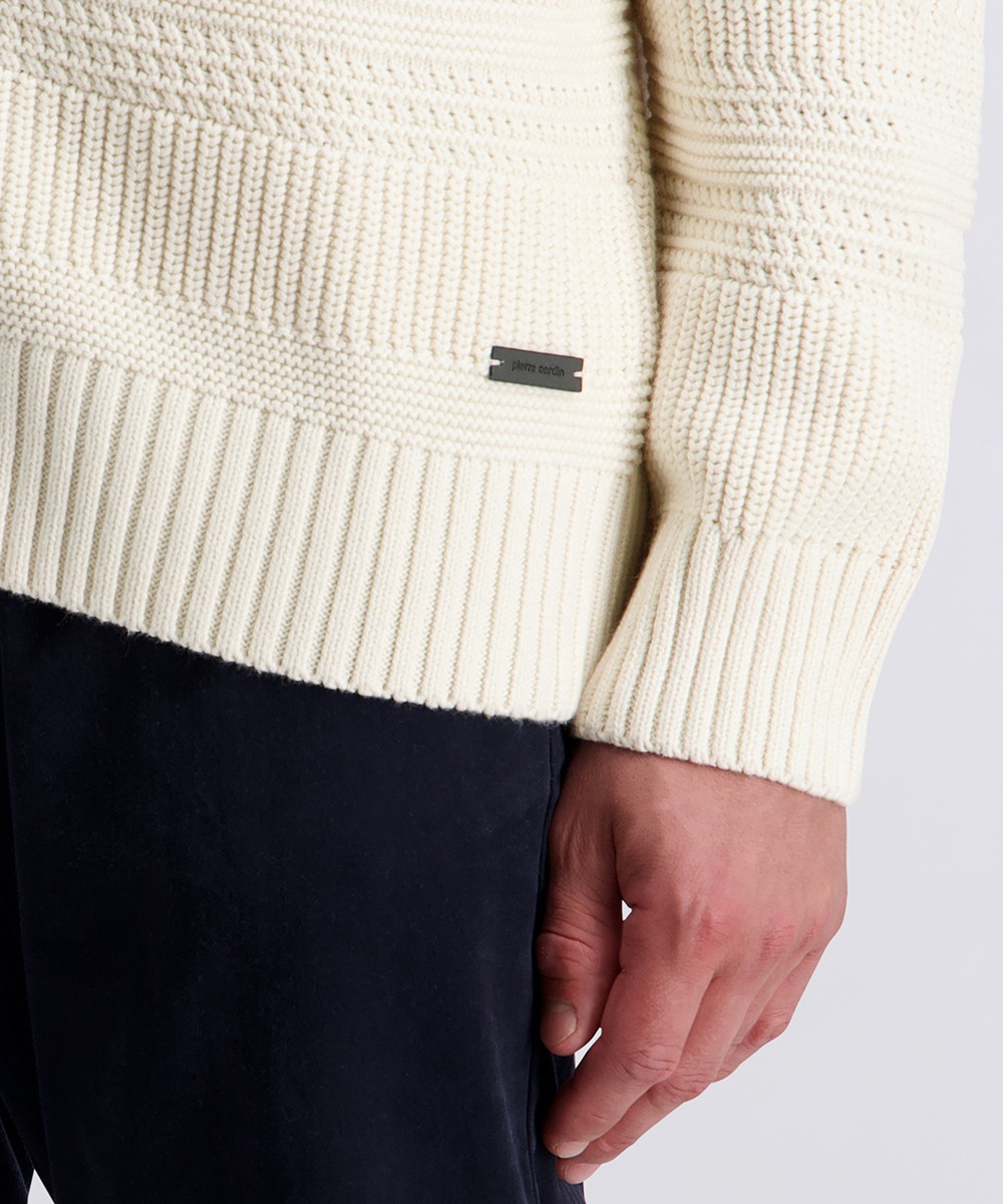 Thumbnail - Pierre Cardin Strickjacke mit Reißverschluss