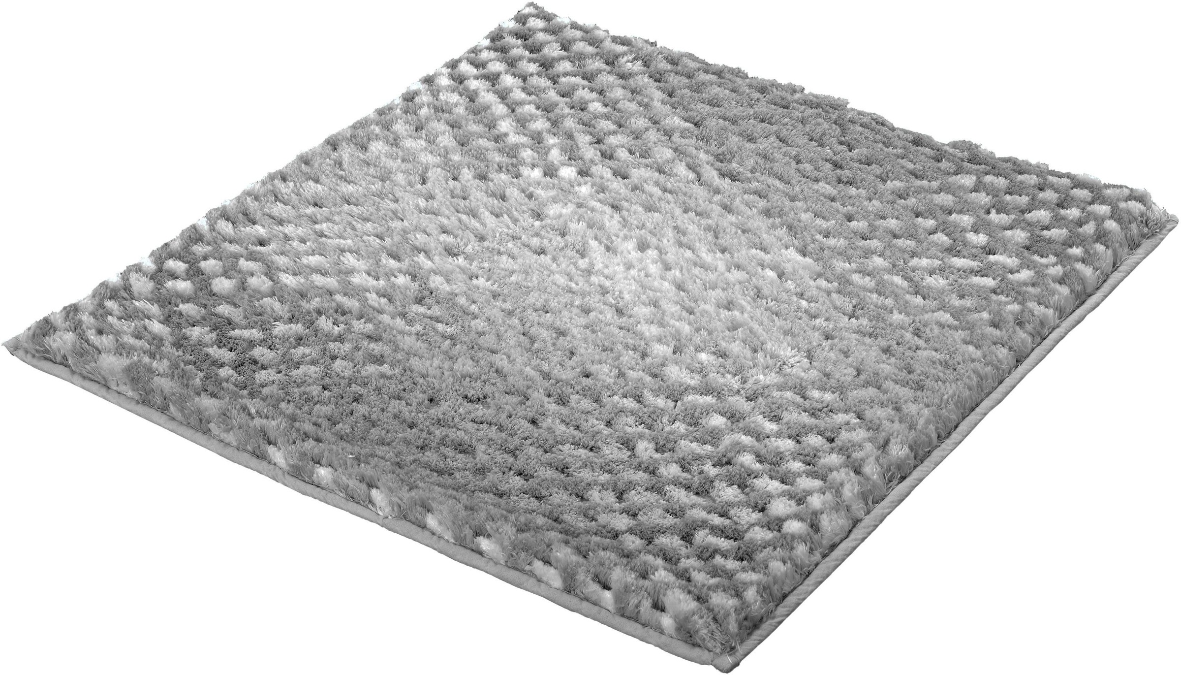 Kleine Wolke "Cory, Badvorleger, Badezimmer Teppich" Höhe 24 mm rutschhemmend beschichtet fußbodenheizungsgeeignet Badteppich, modischer Farbverlauf, Hoch-Tief Effekt, waschbar