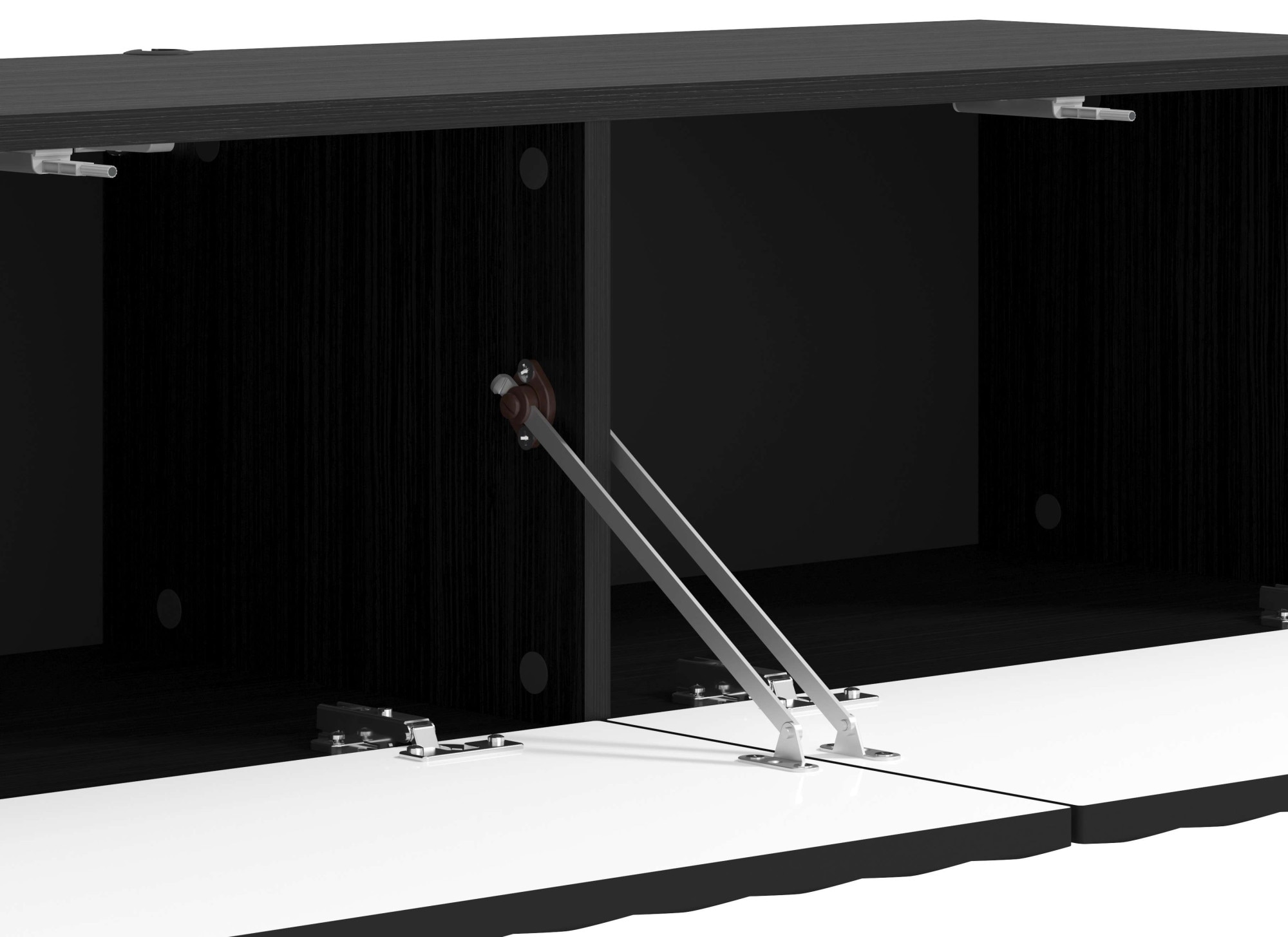INOSIGN Lowboard »Antibes TV-Lowboard, Breite 192/154/128 cm, TV-Schrank«, TV-Kommode, 3D-Fronten, Push-To-Open-Funktion, Wandmontage