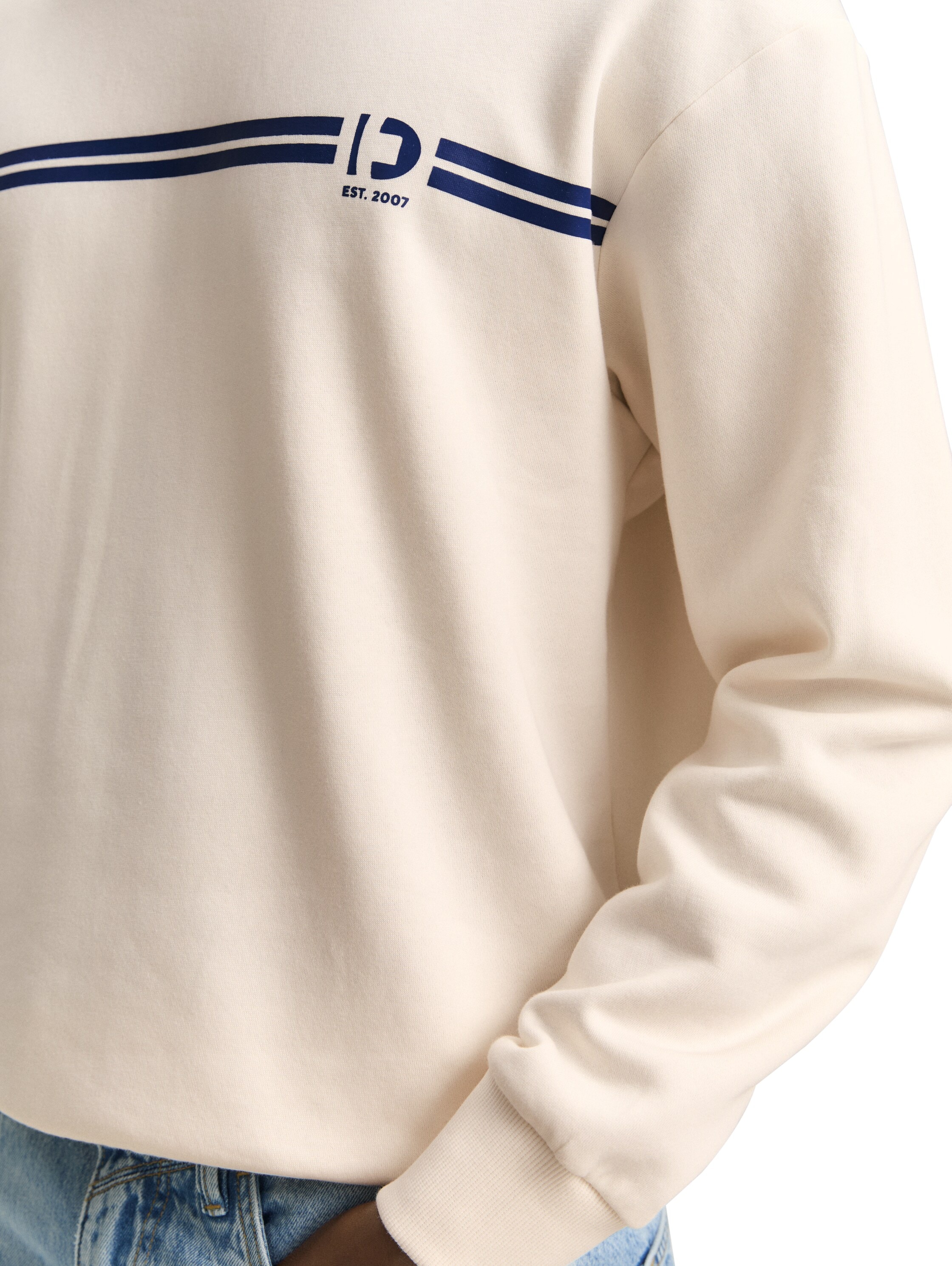 TOM TAILOR Denim Sweatshirt, mit Logo-Print